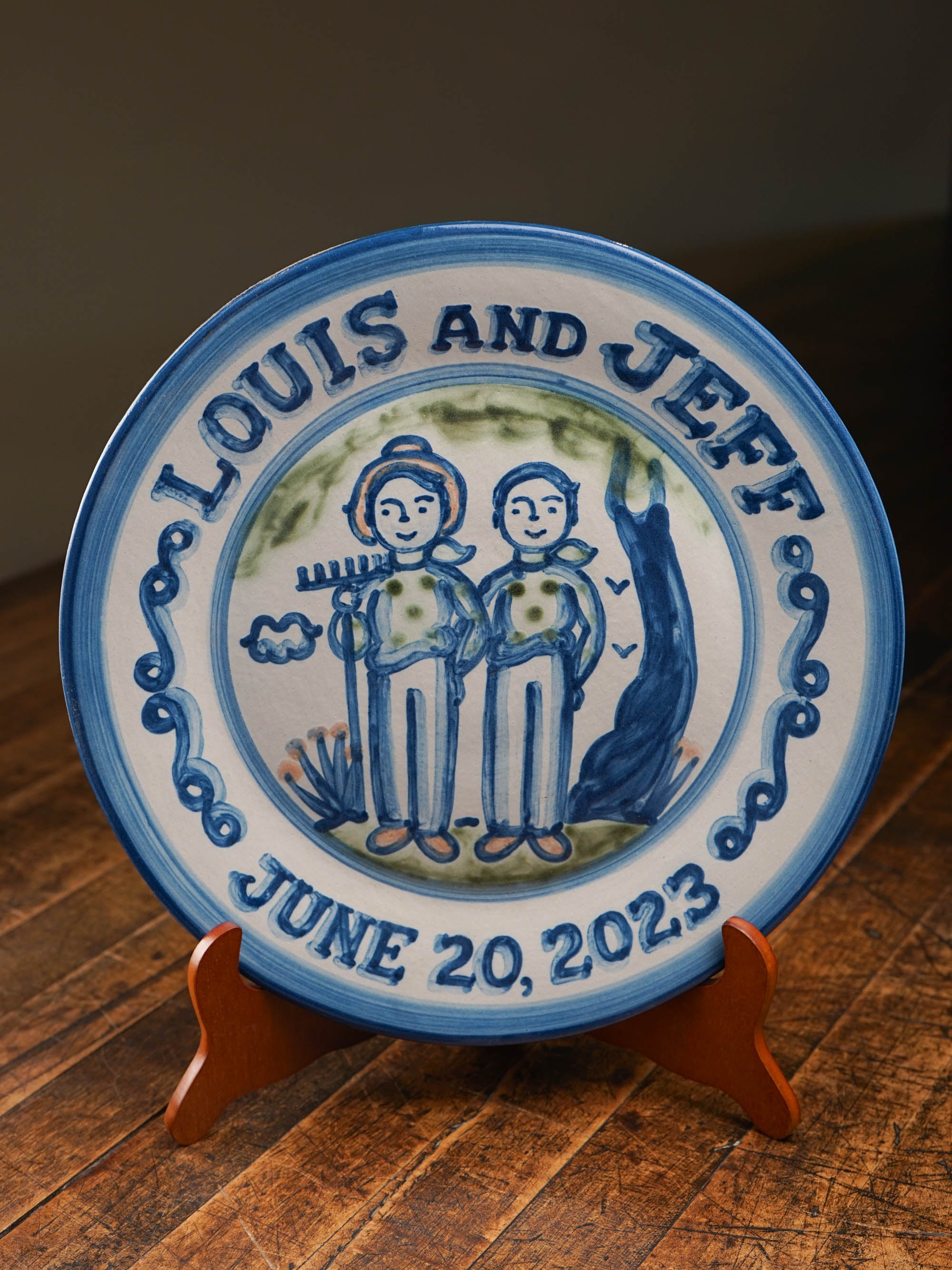 Personalized Wedding Plate