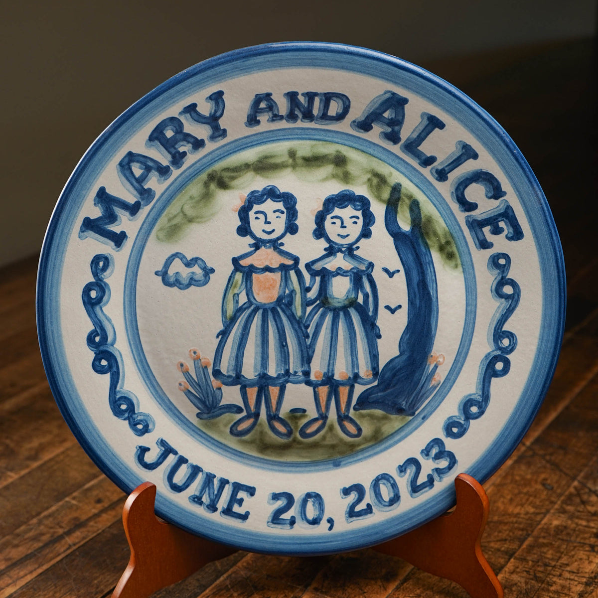 Personalized Wedding Plate