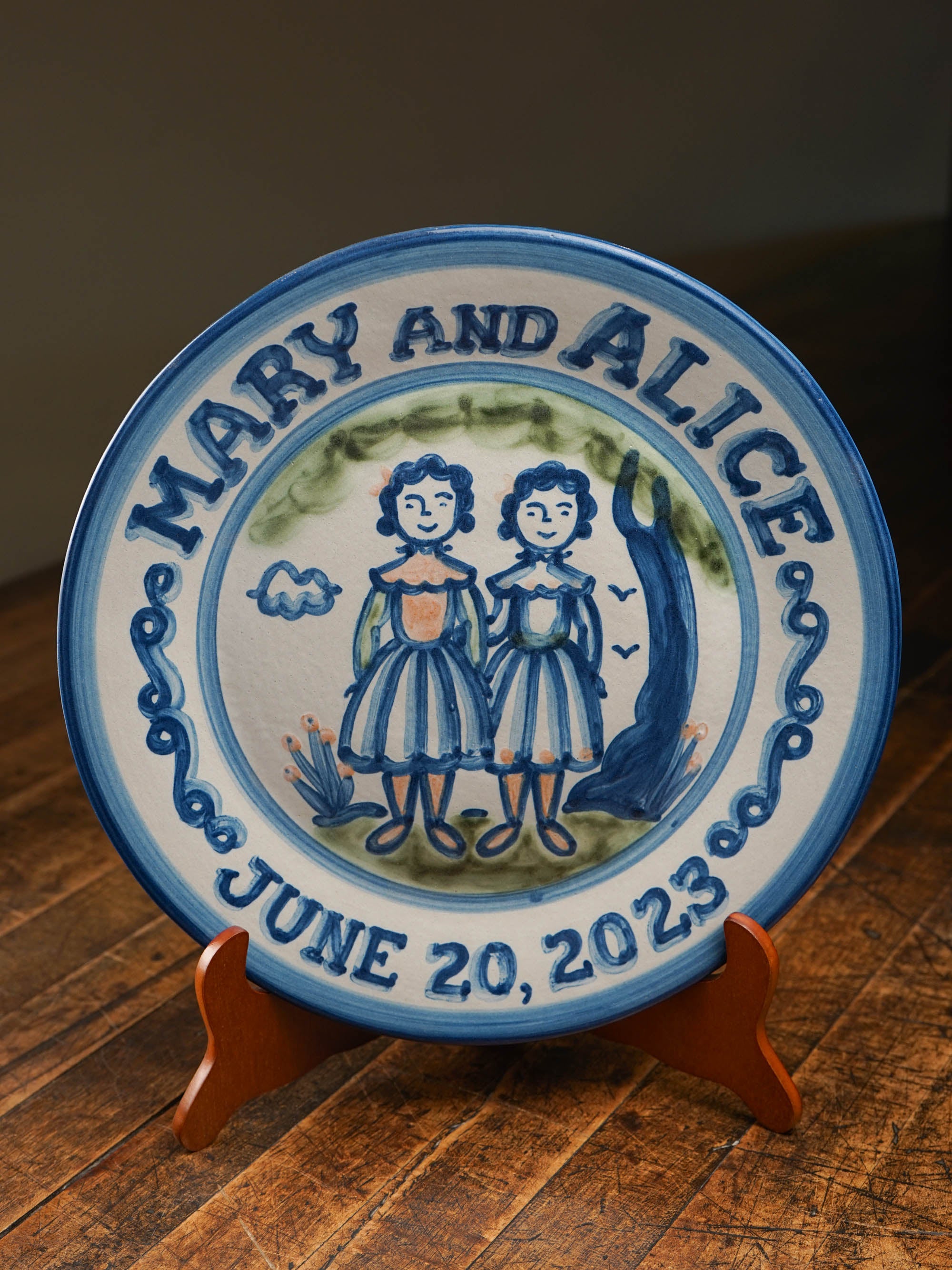 Personalized Wedding Plate