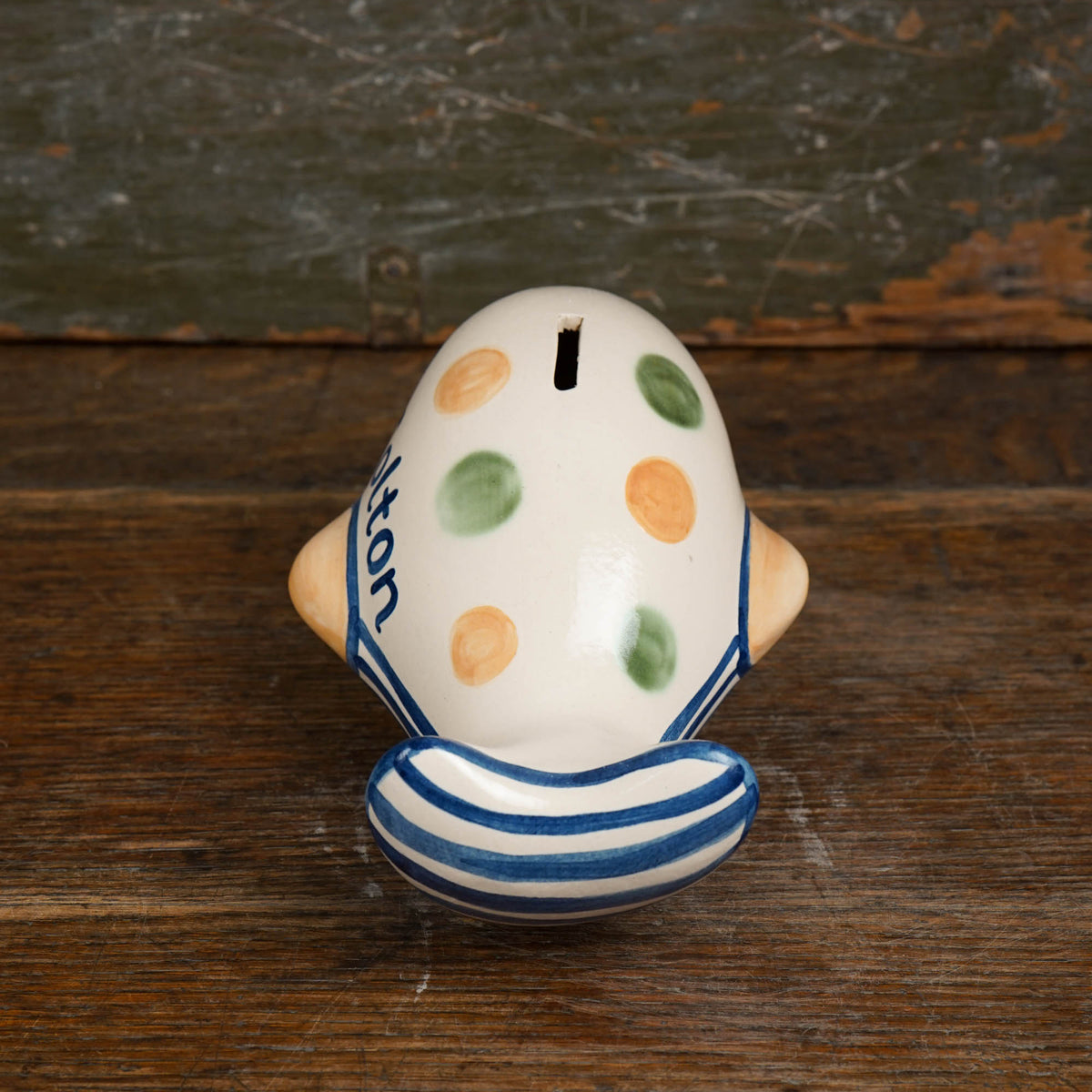 Personalized Country Dot Whale Bank
