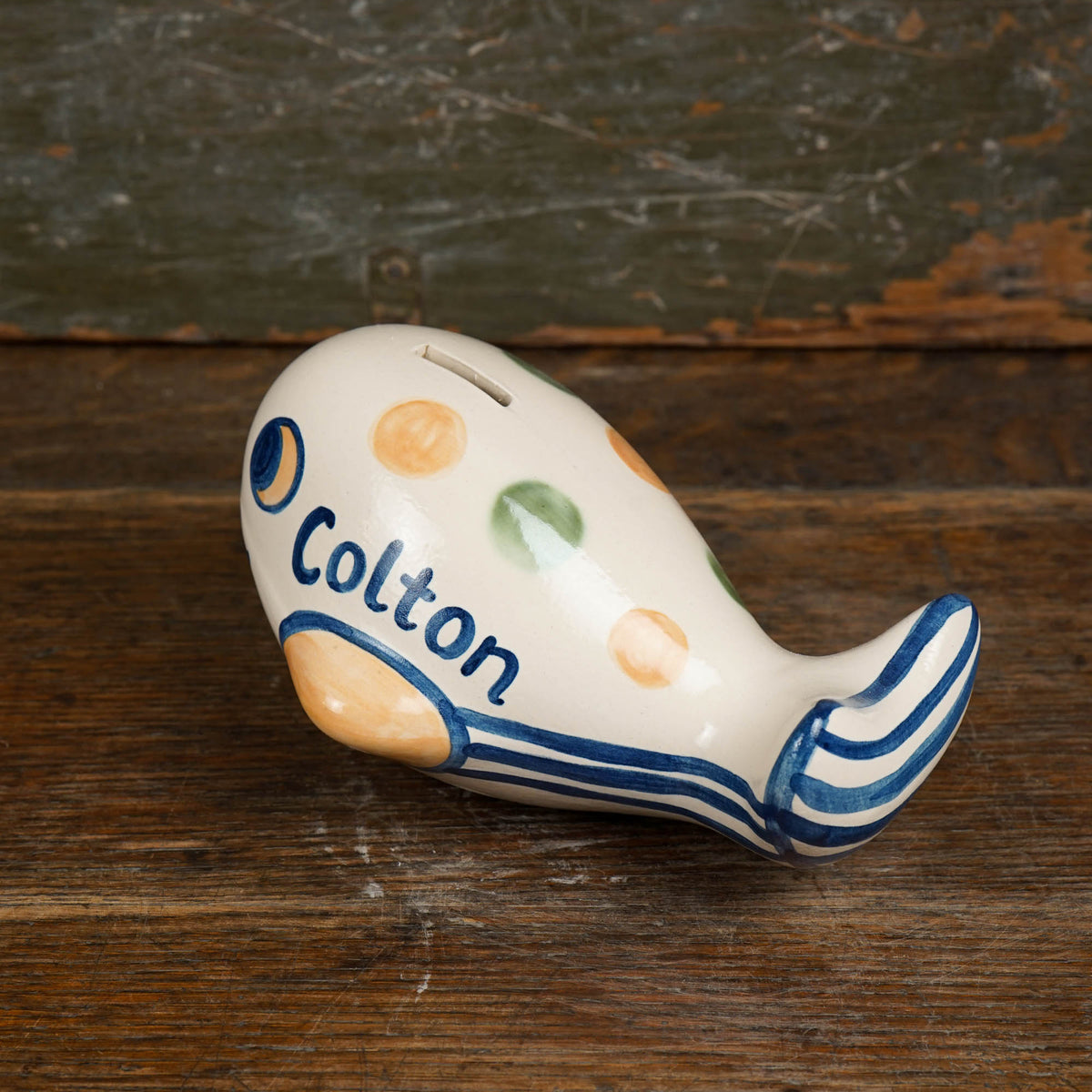 Personalized Country Dot Whale Bank