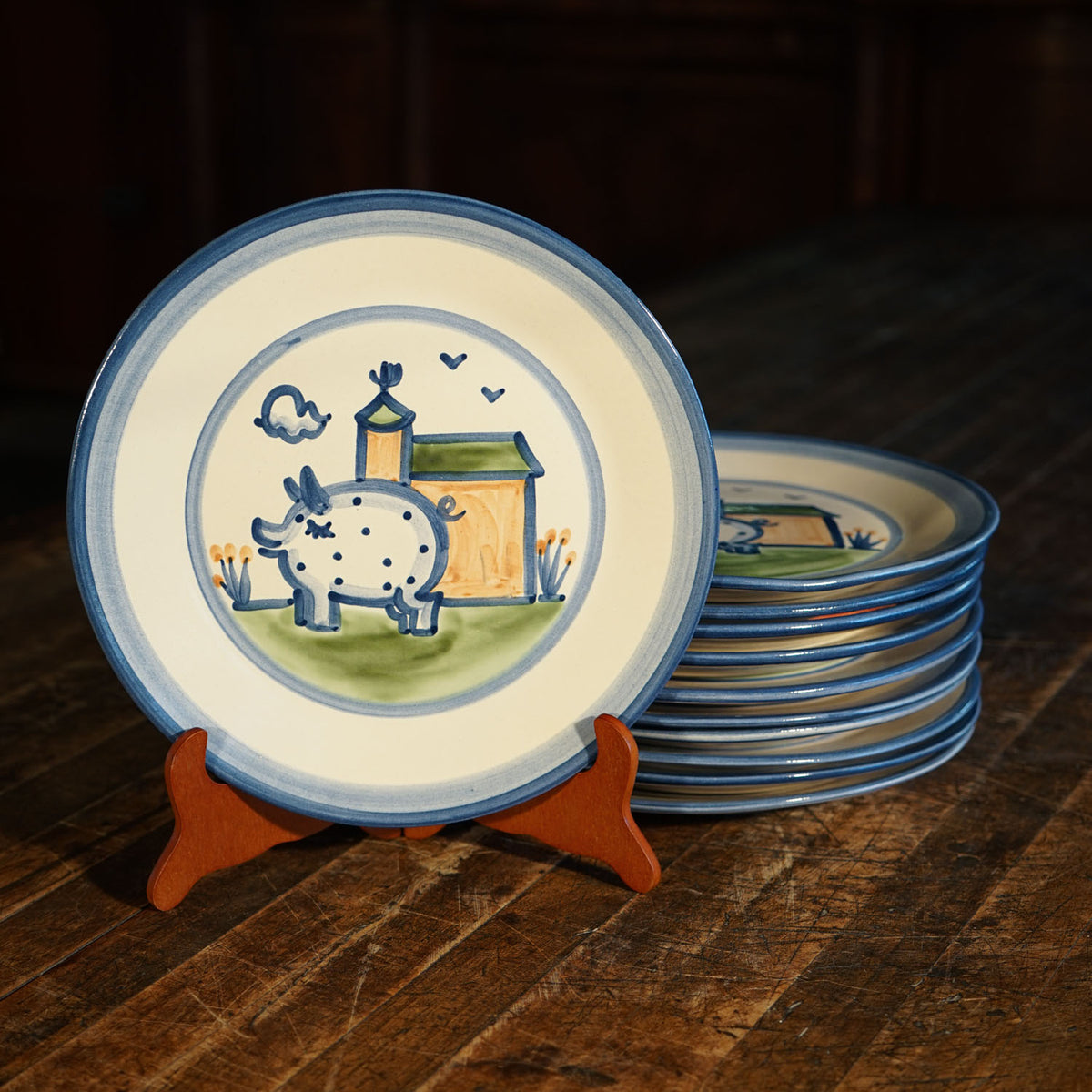 Pig & Barn Dinner Plate