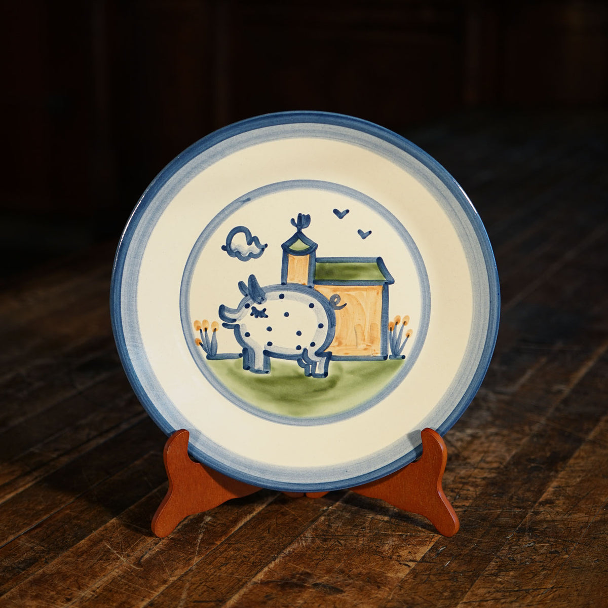 Pig & Barn Dinner Plate