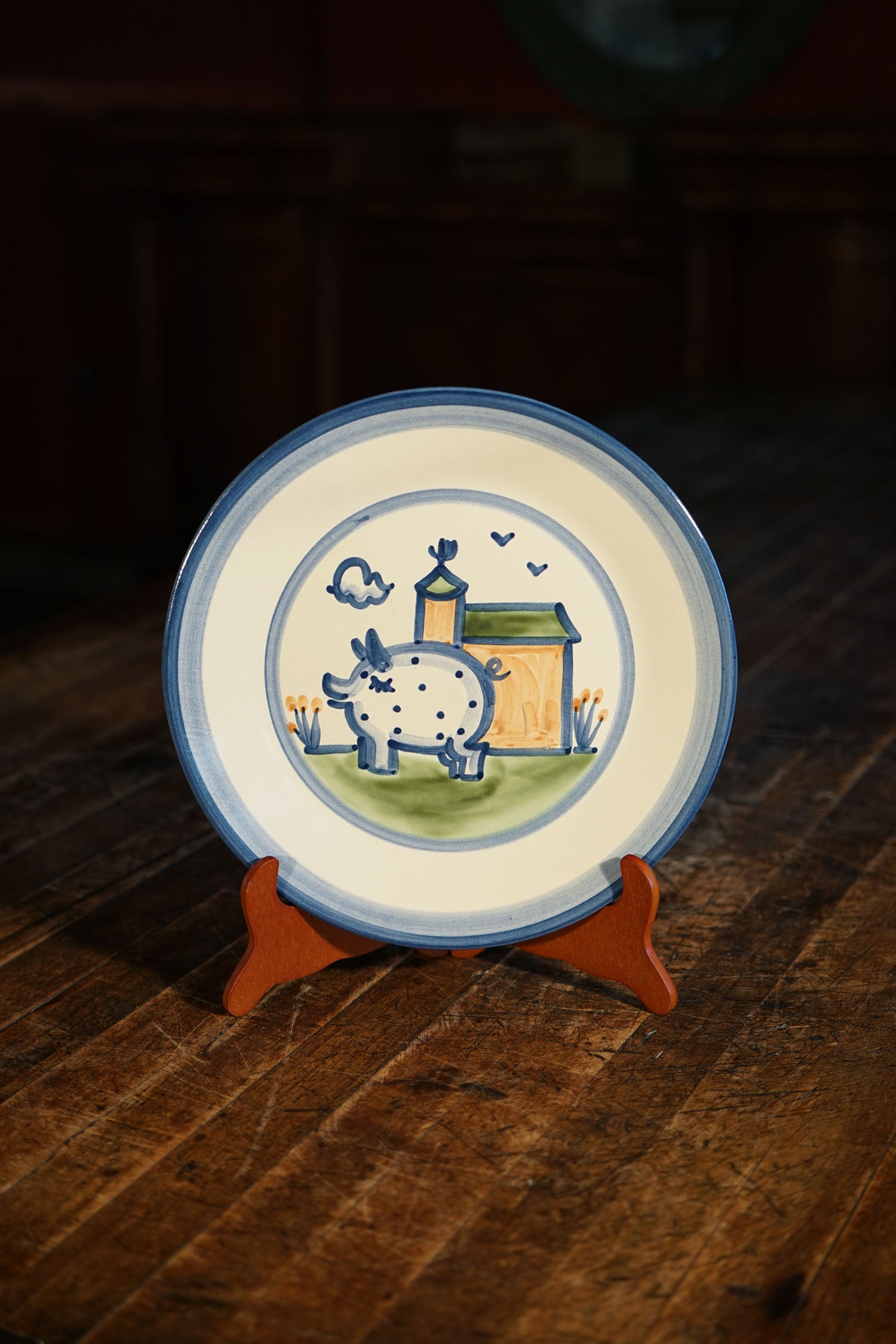Dinner Plate - Pig & Barn