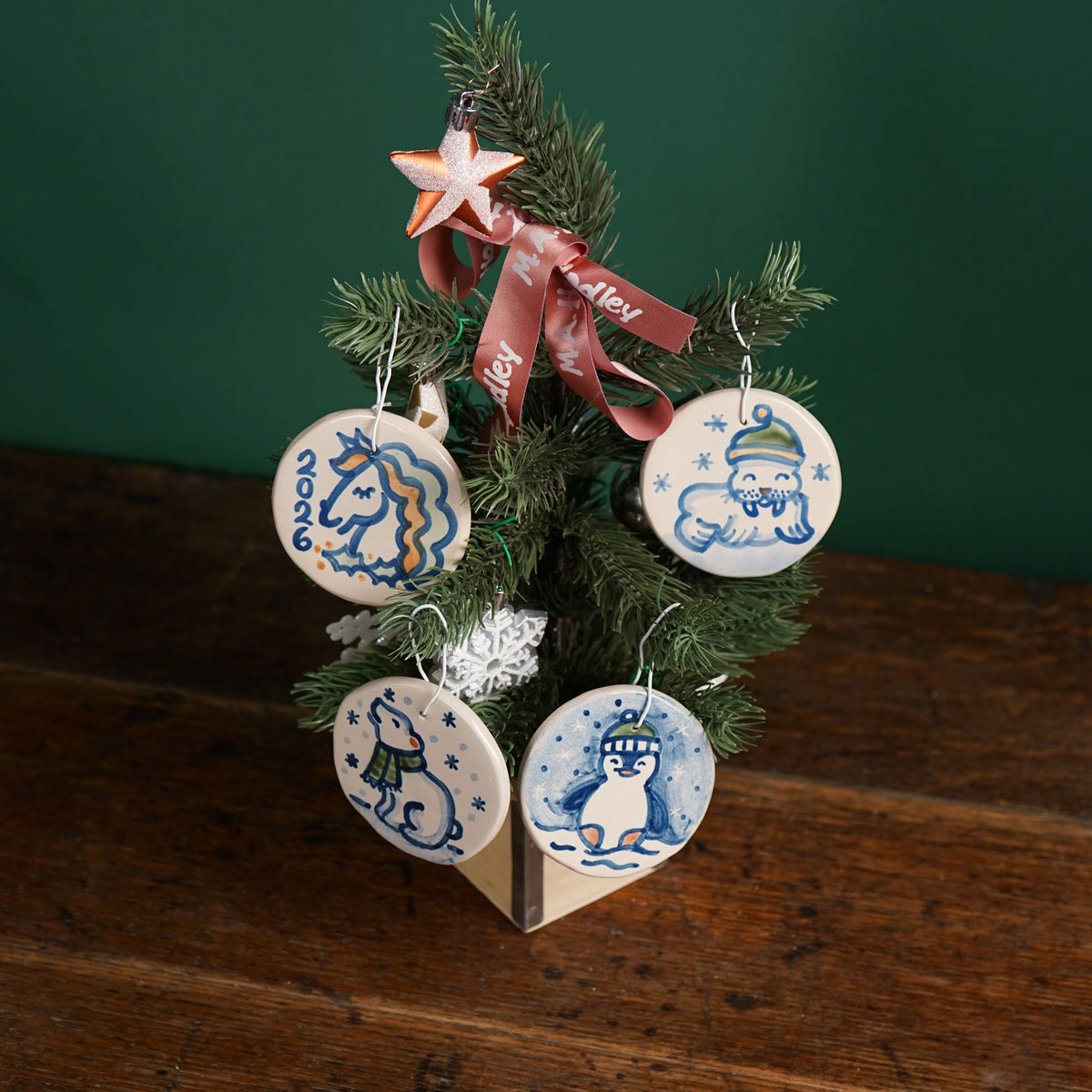 Walrus Polar Pal Round Ornament