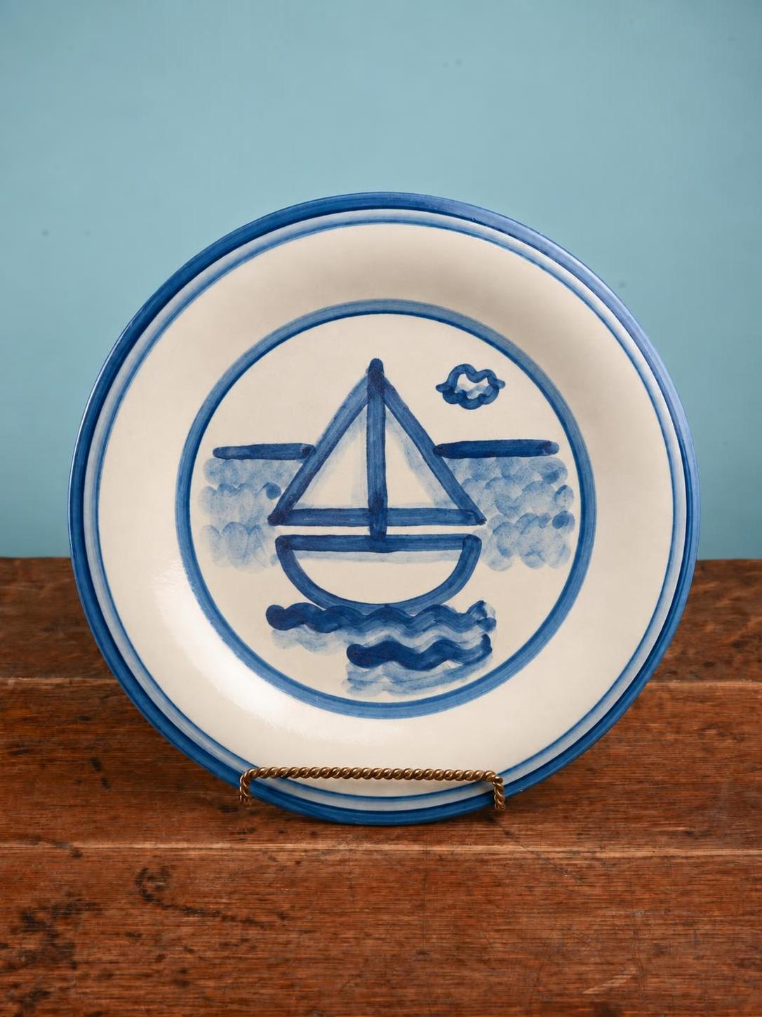 Sailboat Serving Plate