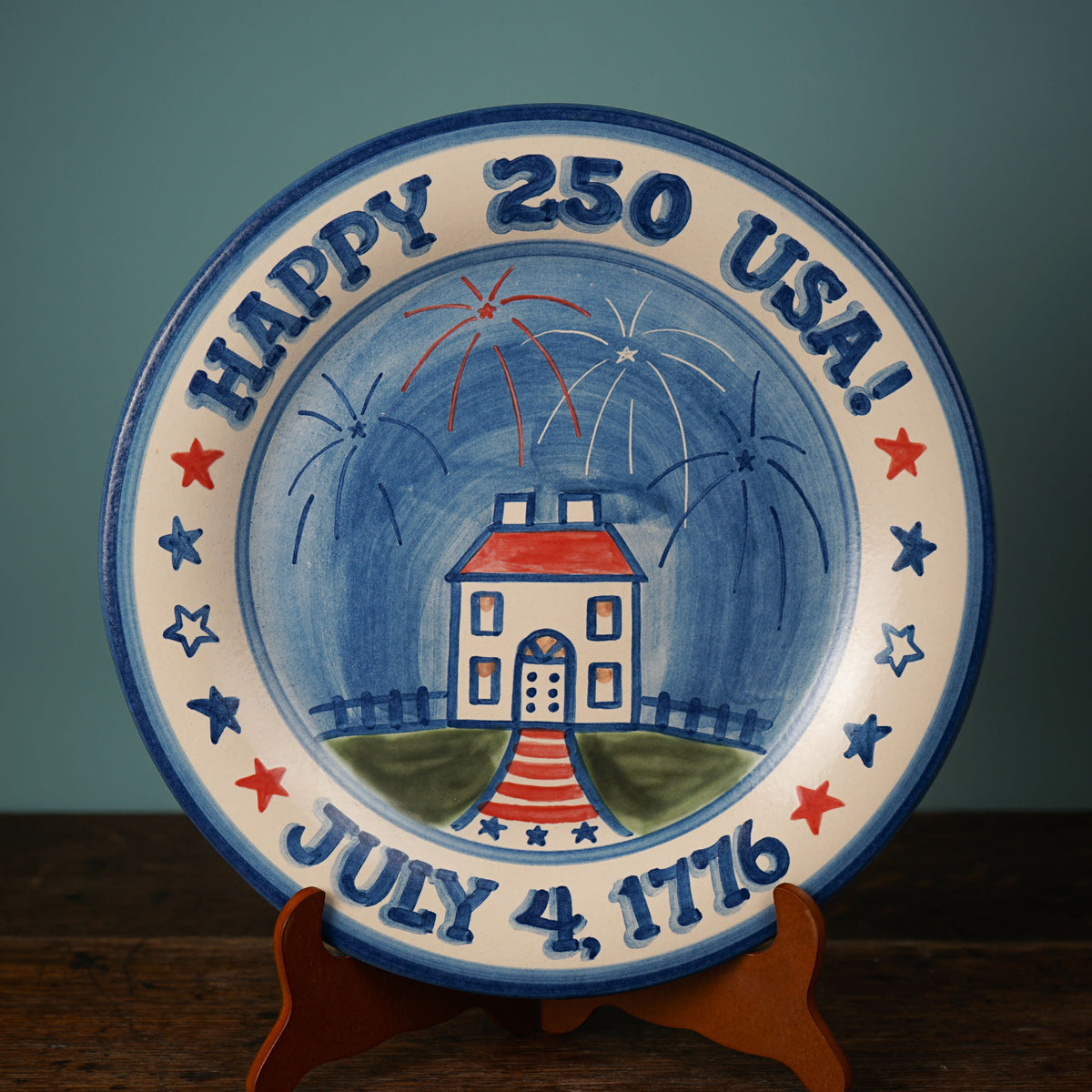 "Happy 250th USA" Serving Plate