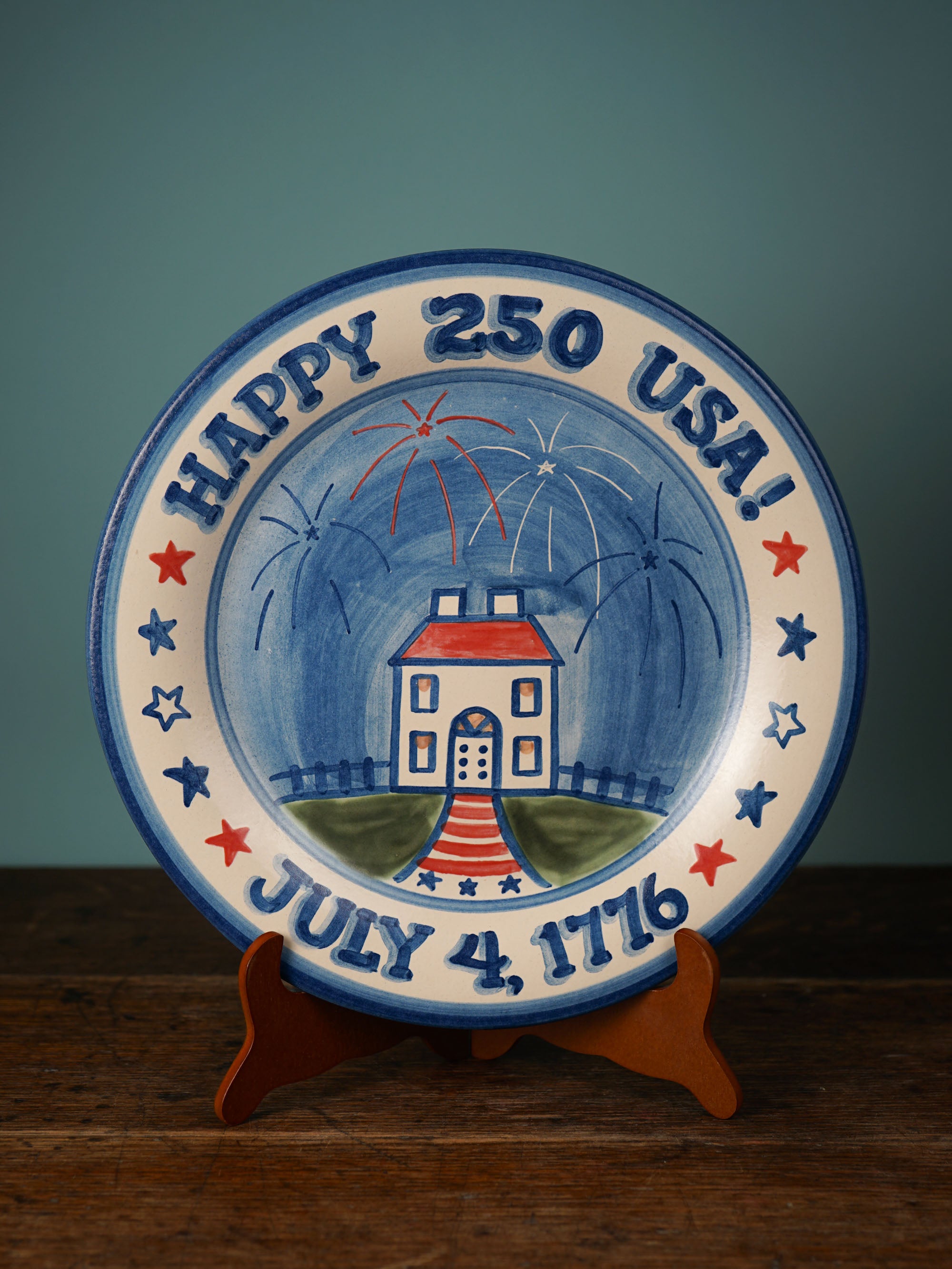 "Happy 250th USA" Serving Plate