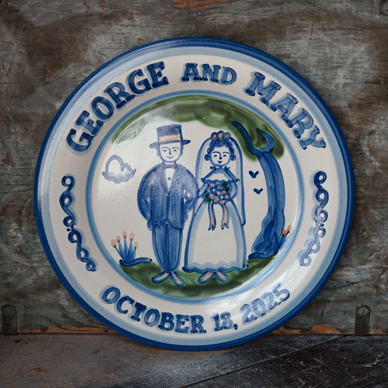 Personalized Wedding Plate