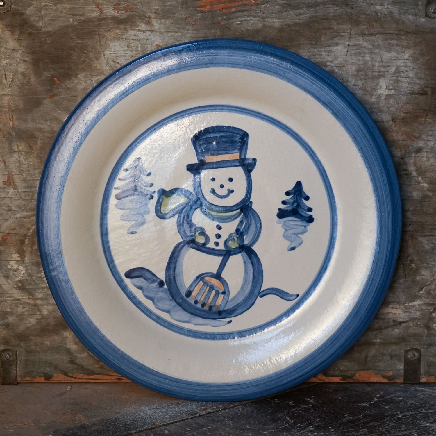Serving Plate - Snowman