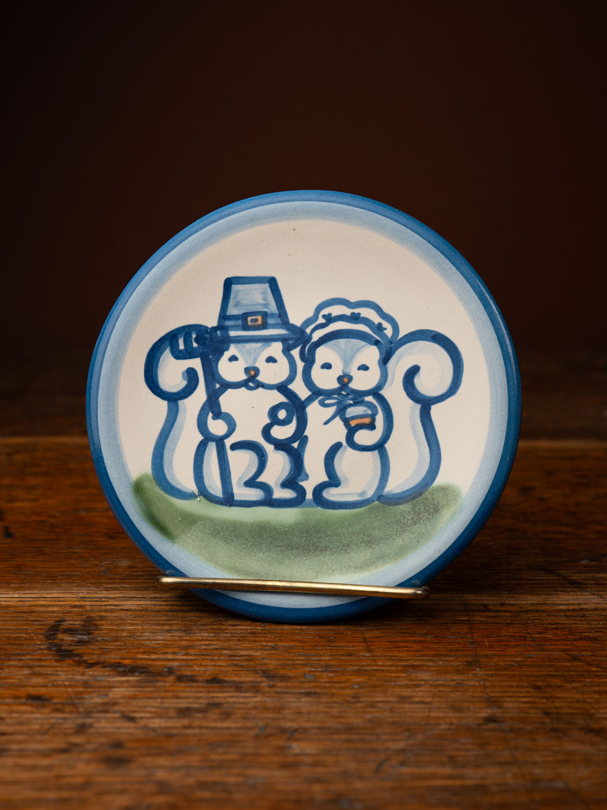Squirrel Couple Bread & Butter Plate