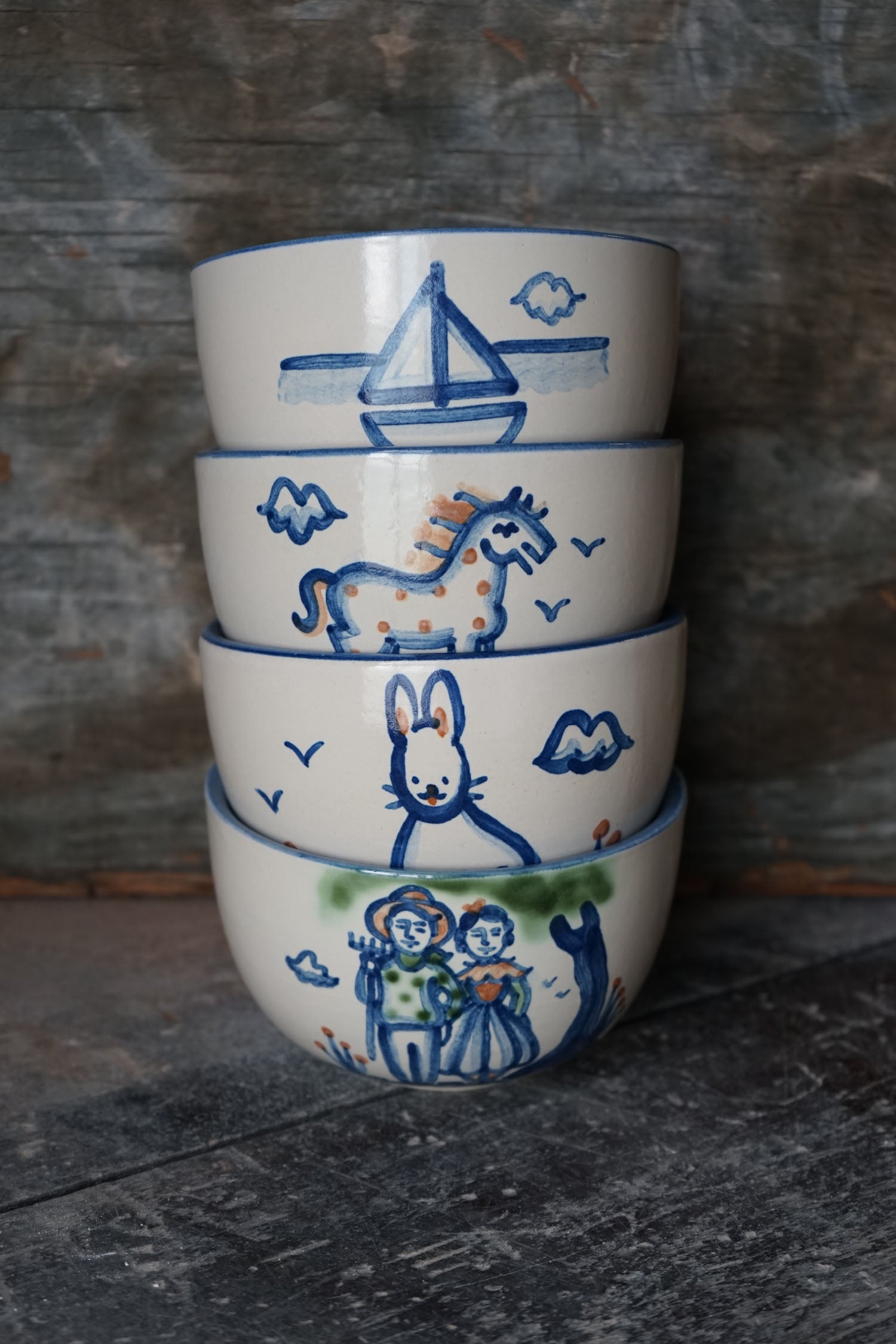 Everything Bowl - Blue Horse