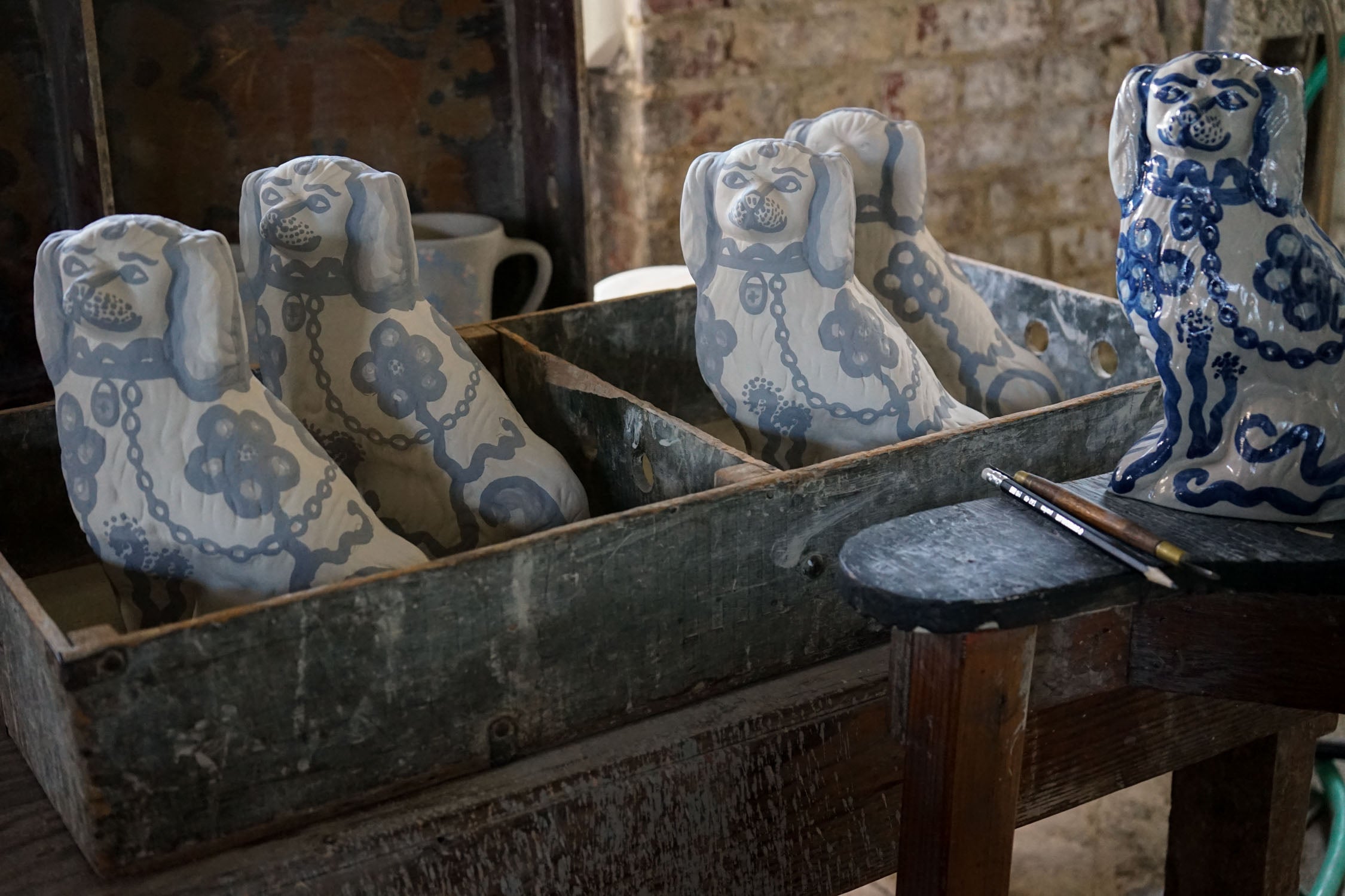 Staffordshire Dog Figure - Left Facing