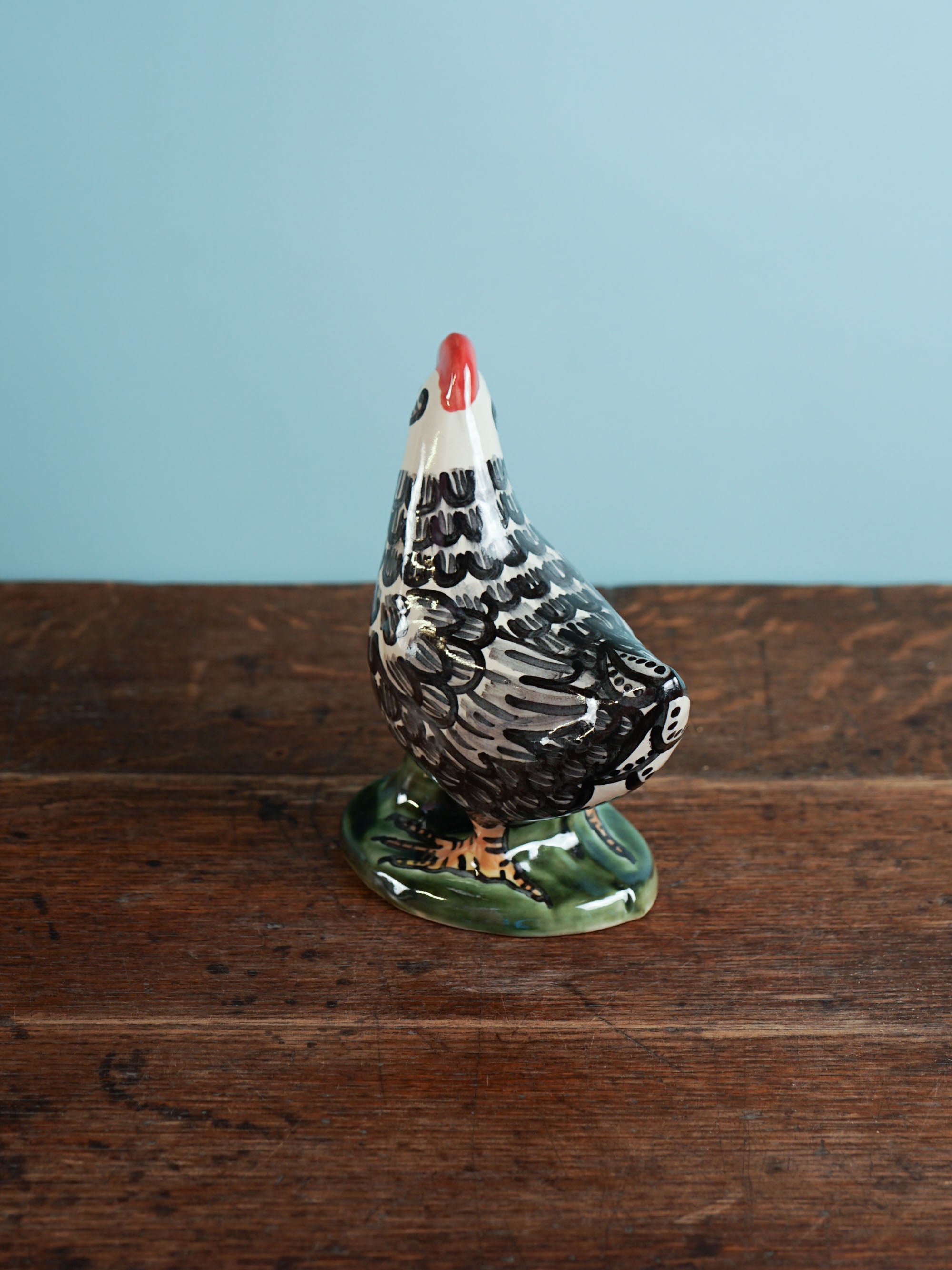 Black Feather Standing Chicken