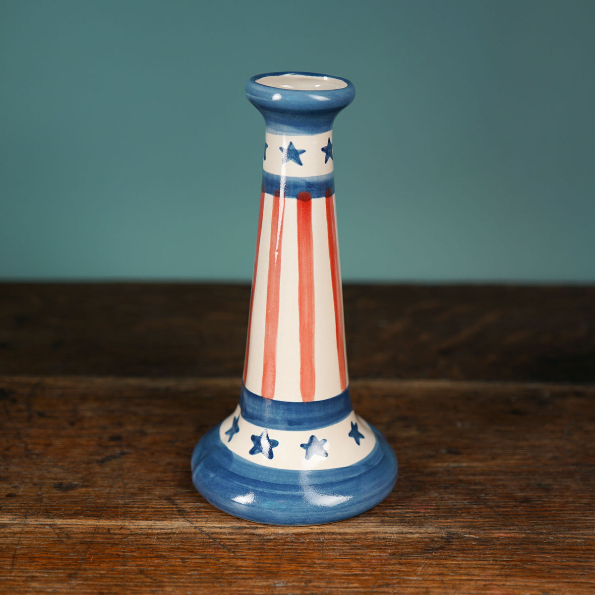 Stars & Stripes Candlestick Vase