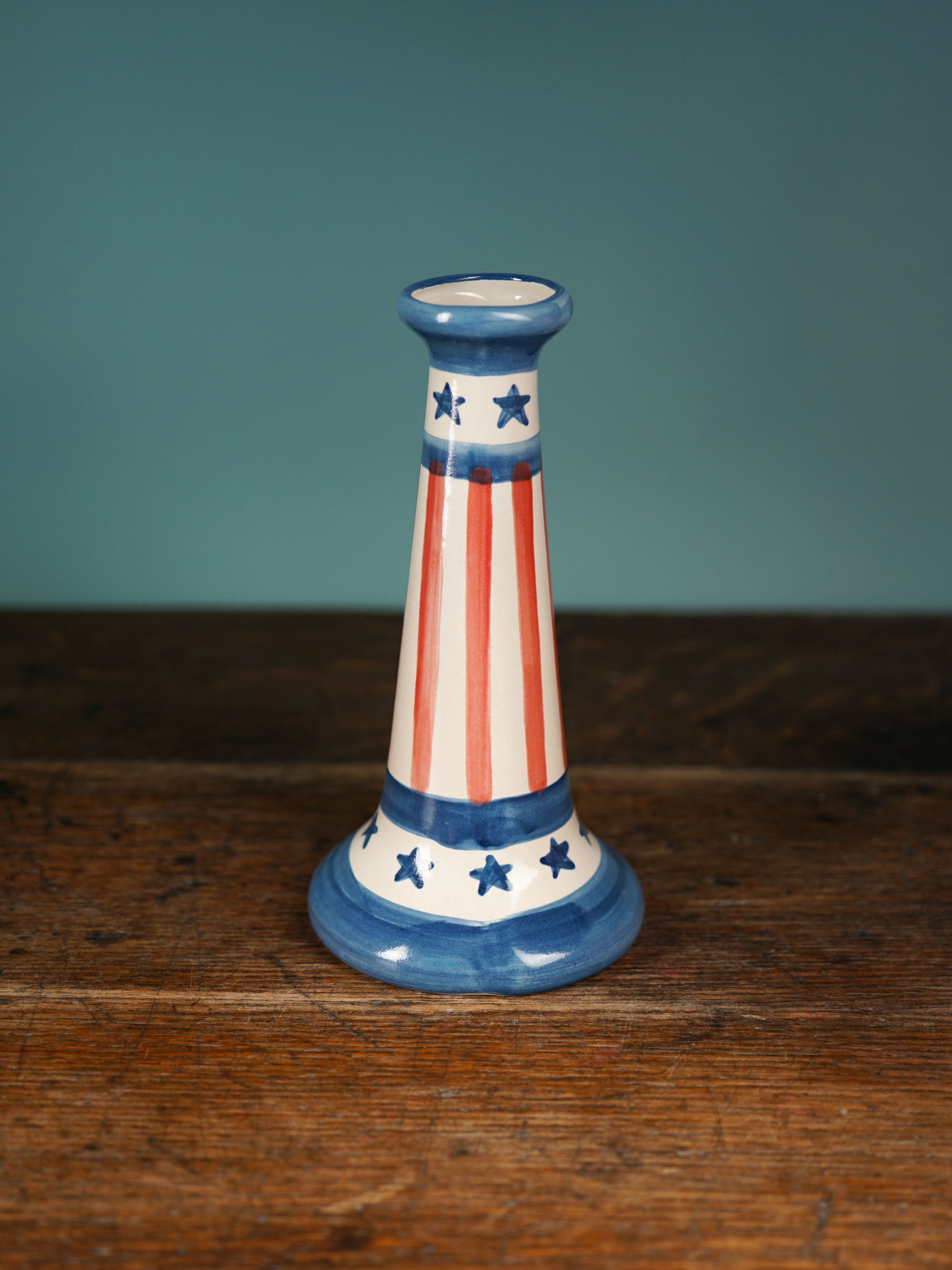 Stars & Stripes Candlestick Vase