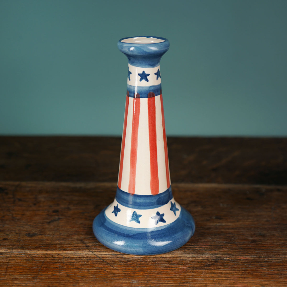 Stars & Stripes Candlestick Vase