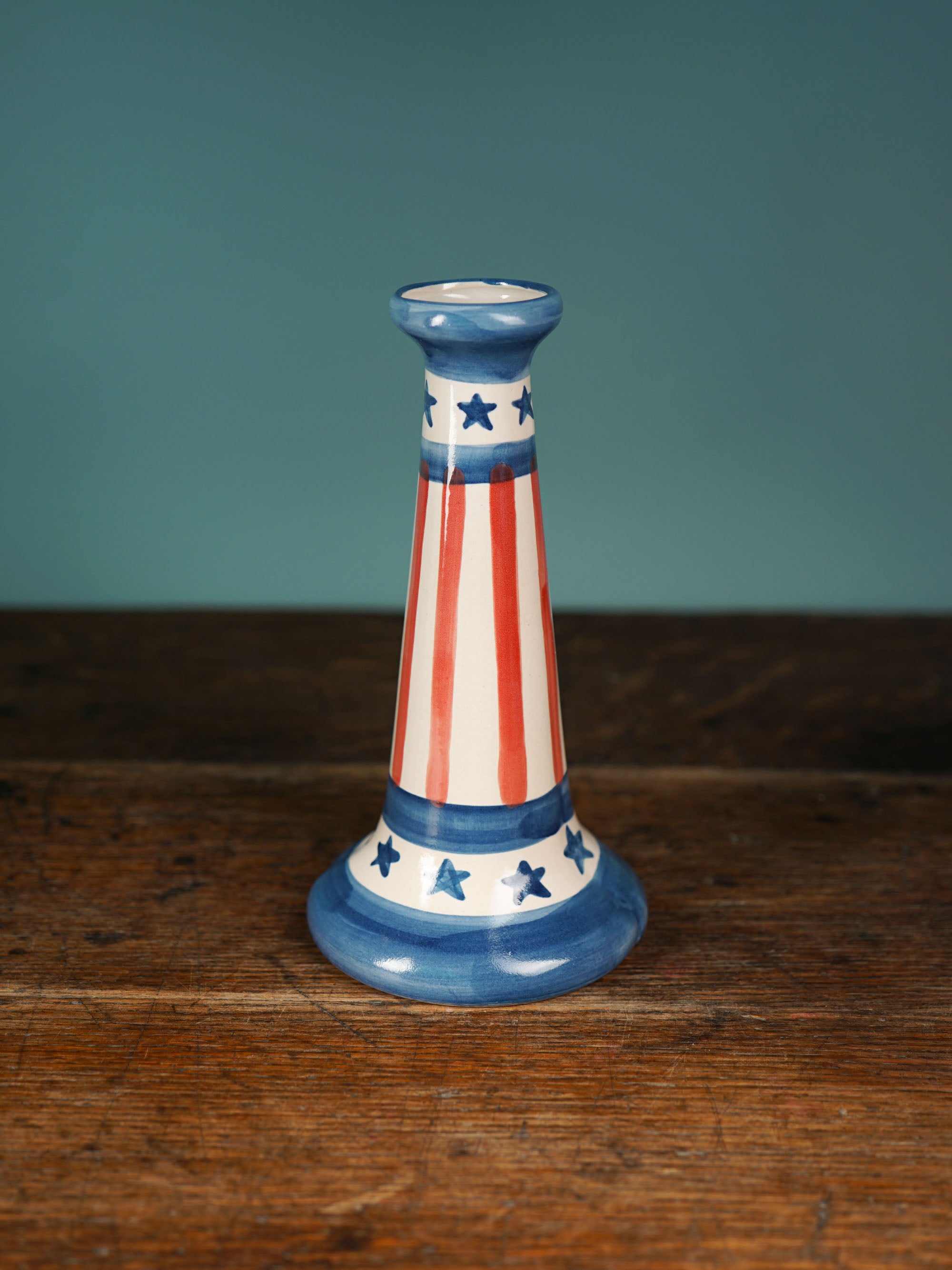 Stars & Stripes Candlestick Vase