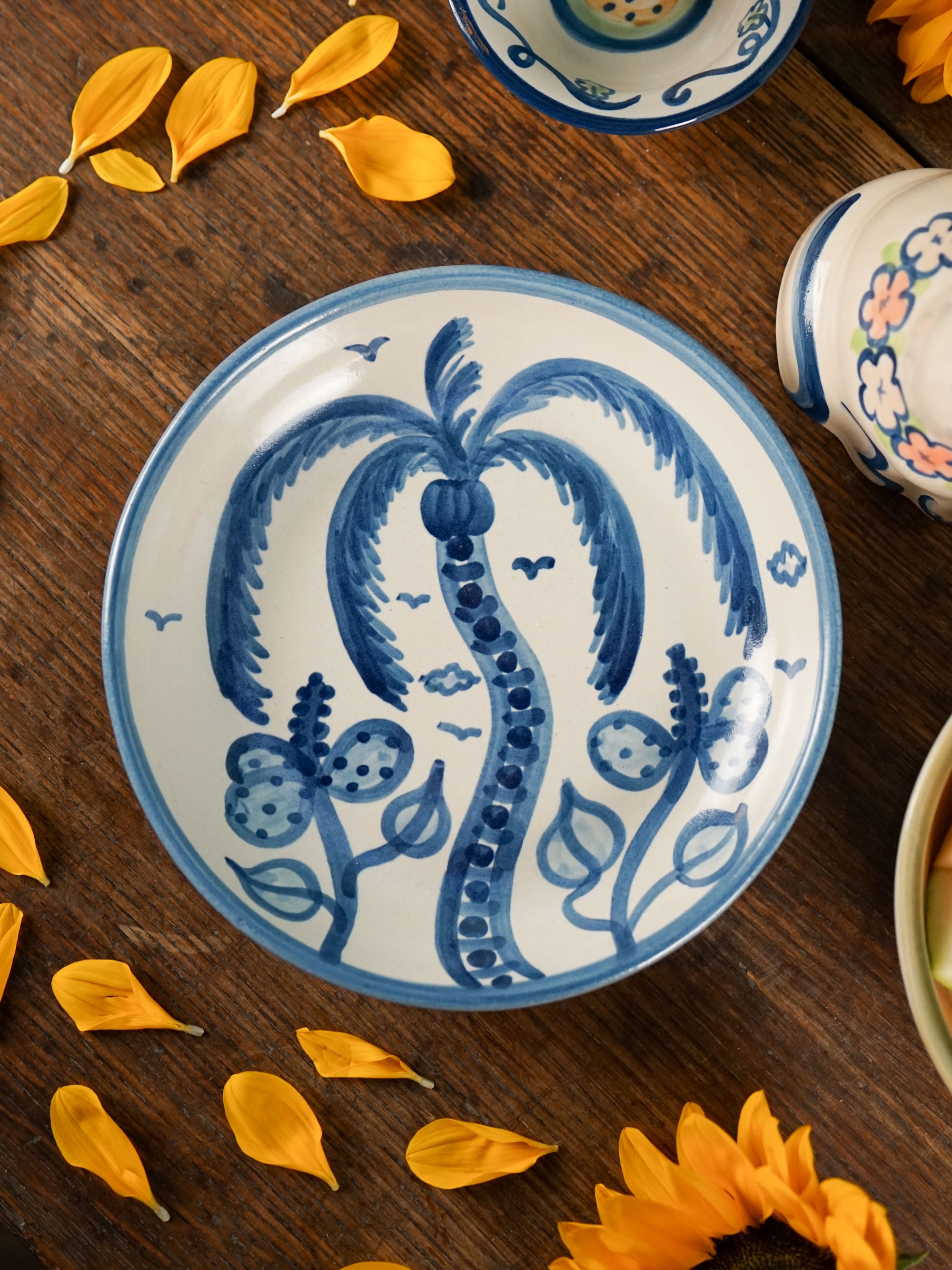 Indigo Palm Pasta Plate