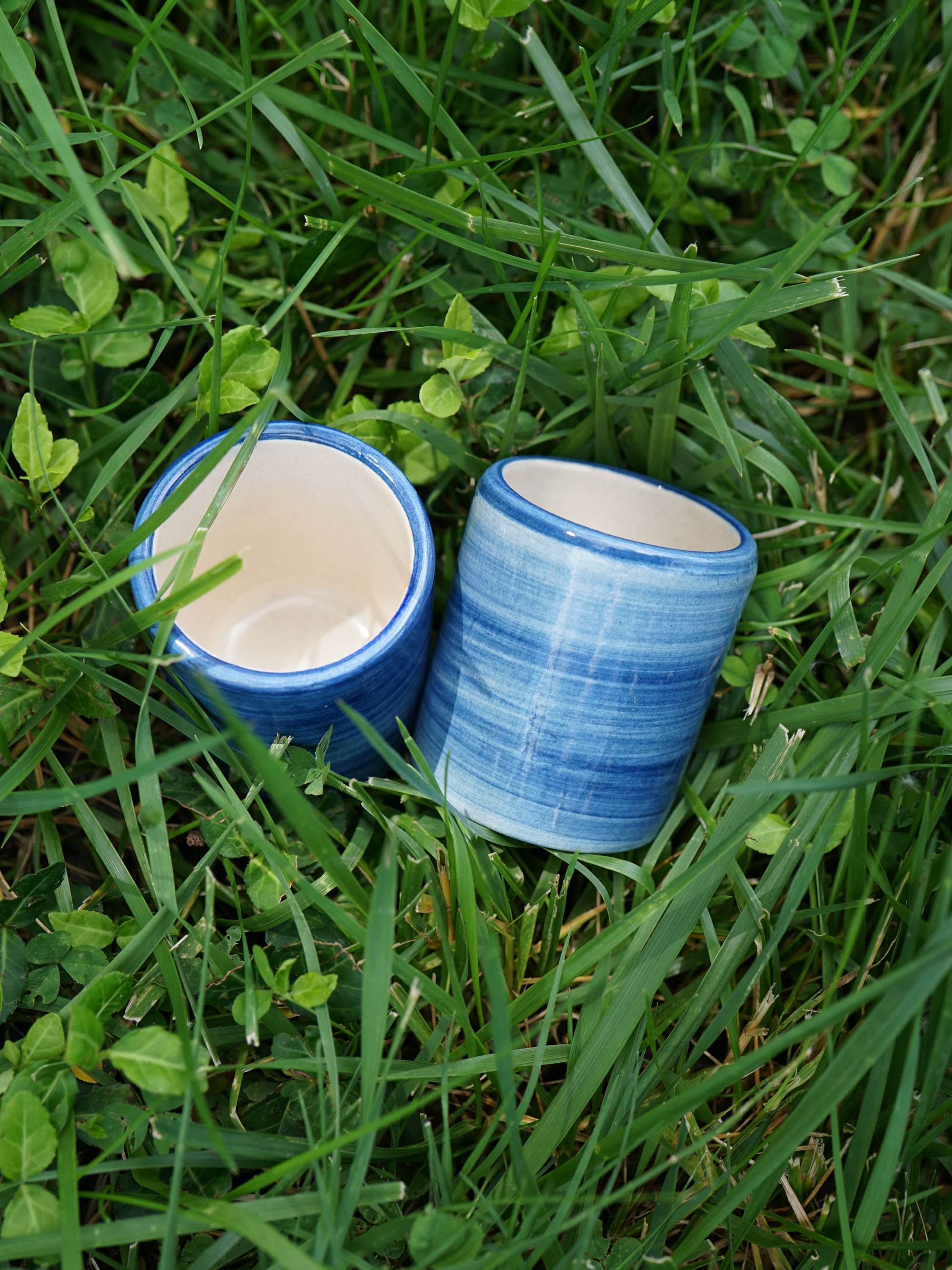 Blue Heritage Stripe Mini Cup