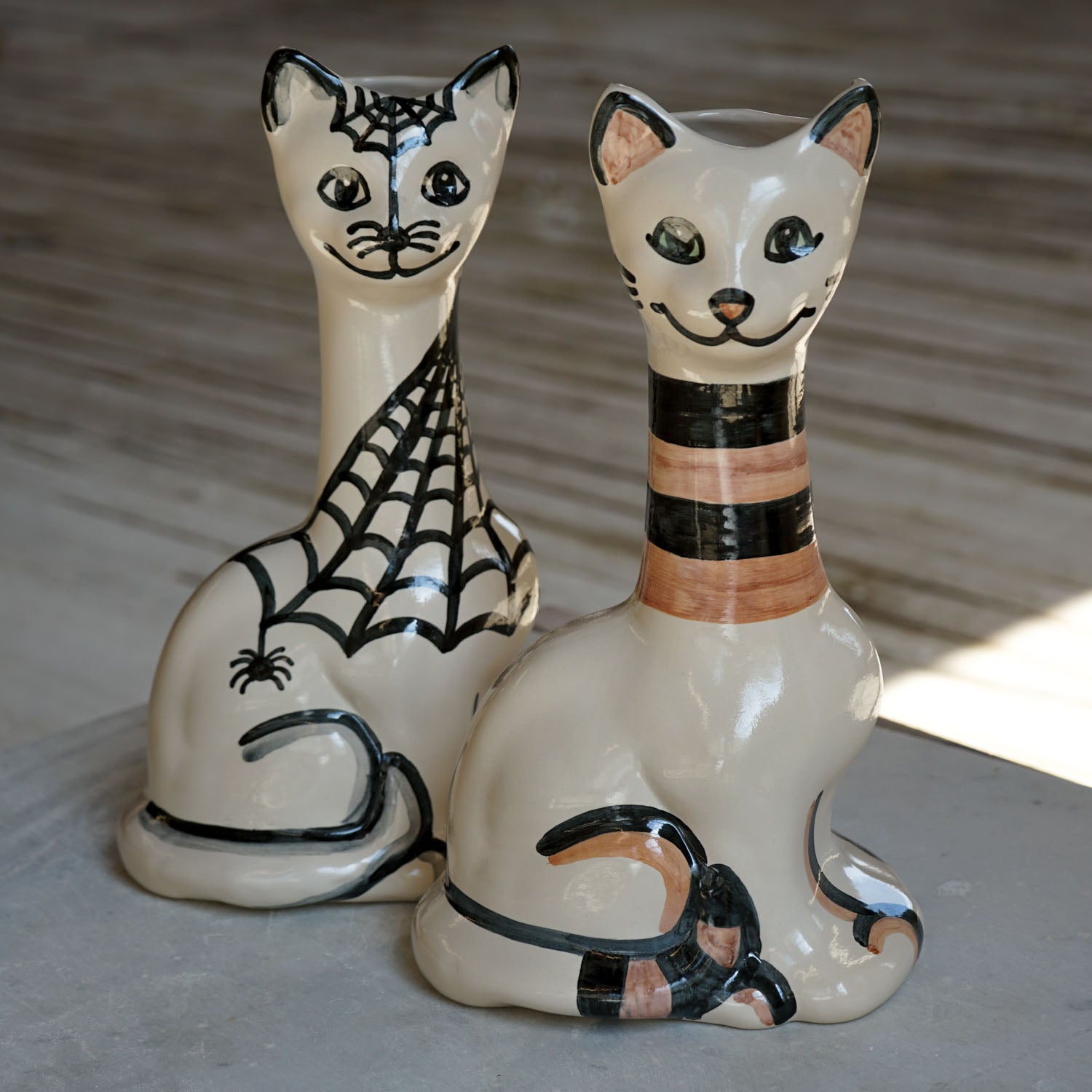 Tall Cat Vase - Halloween