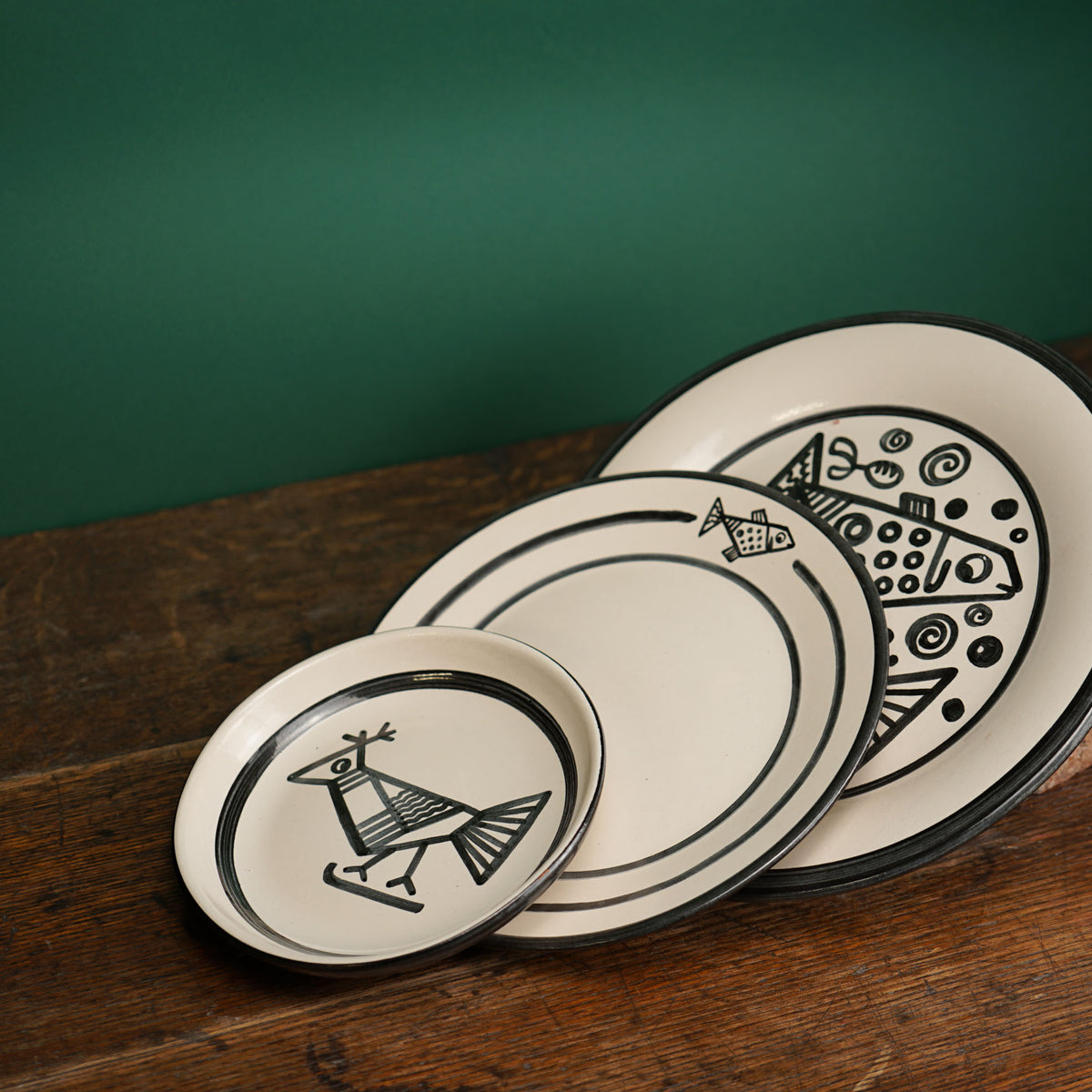 Cubist Fish Dinner Plate