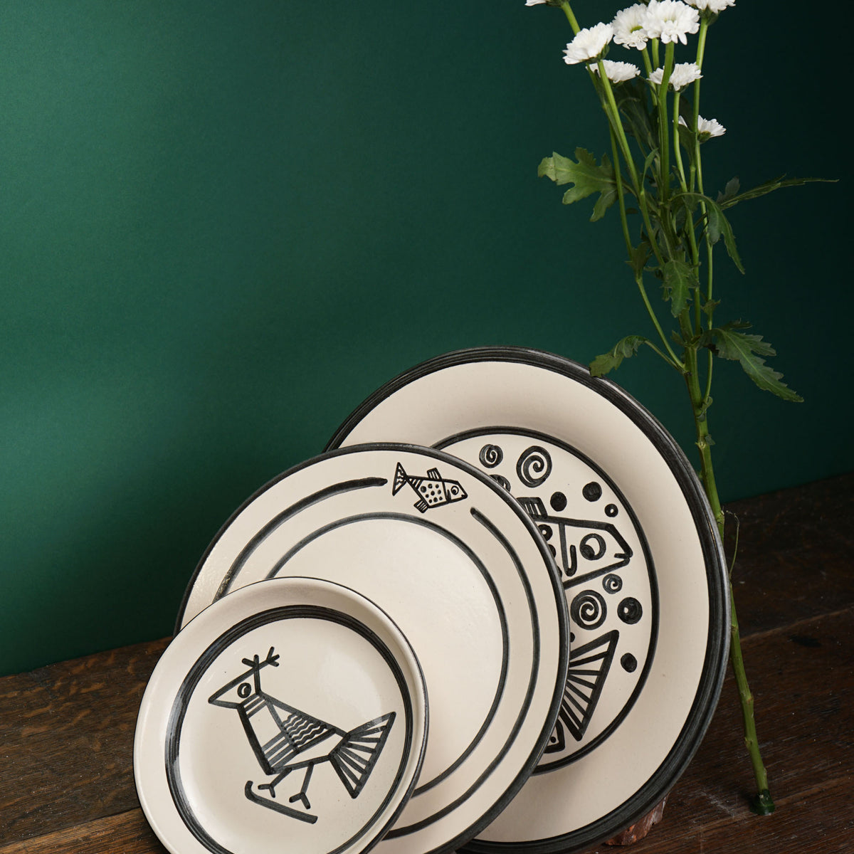 Cubist Fish Dinner Plate