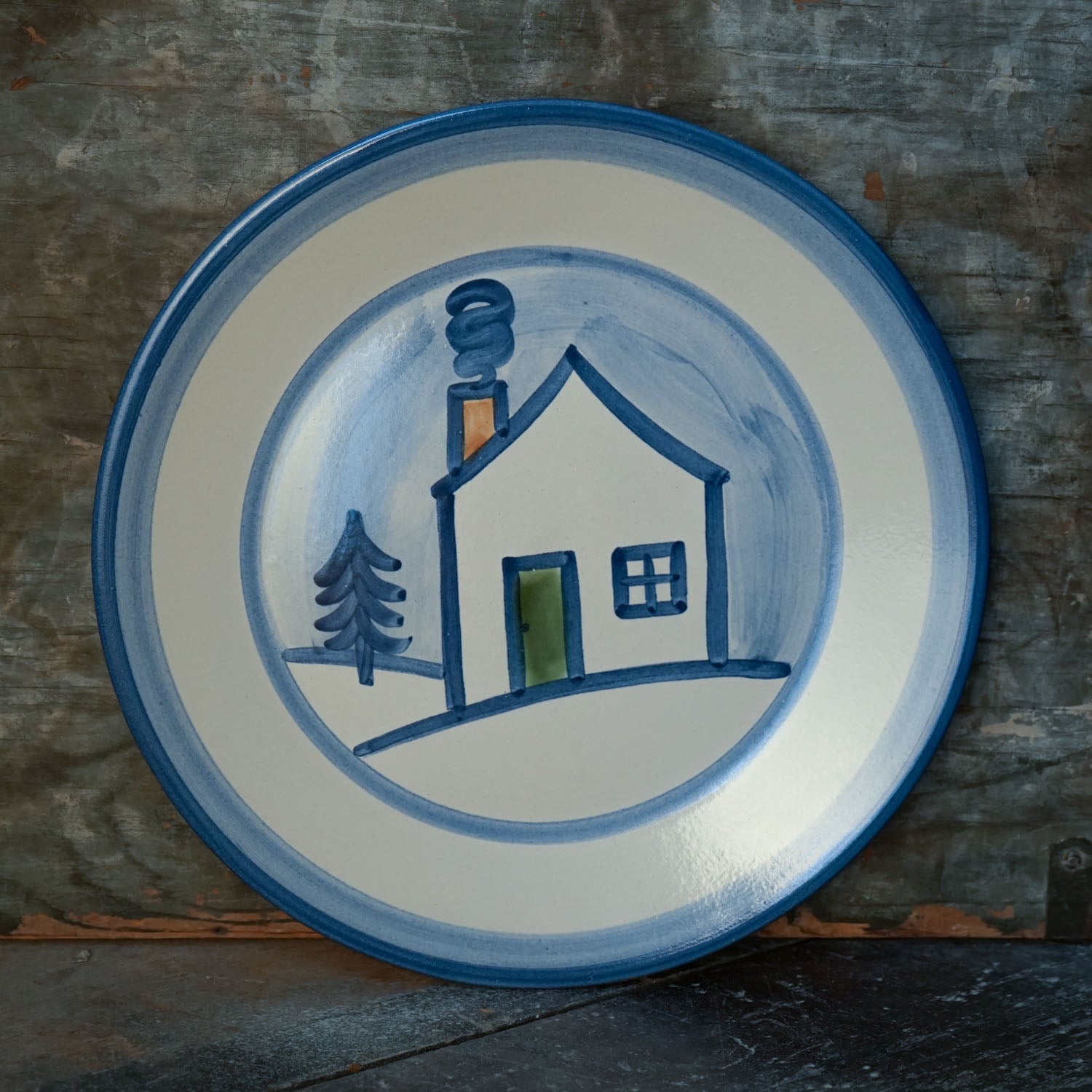 Dinner Plate - Winter Cottage