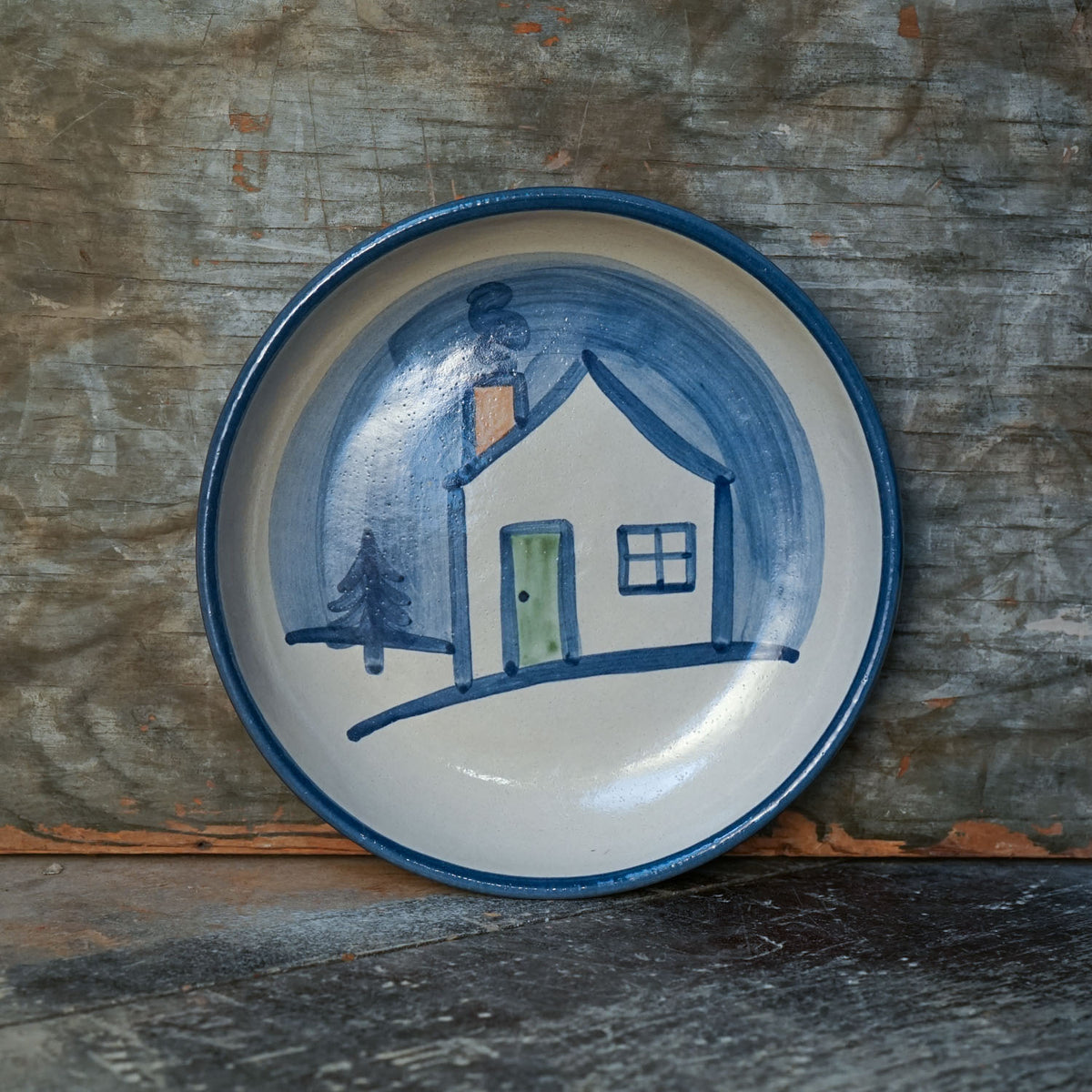 Winter Cottage Pasta Plate