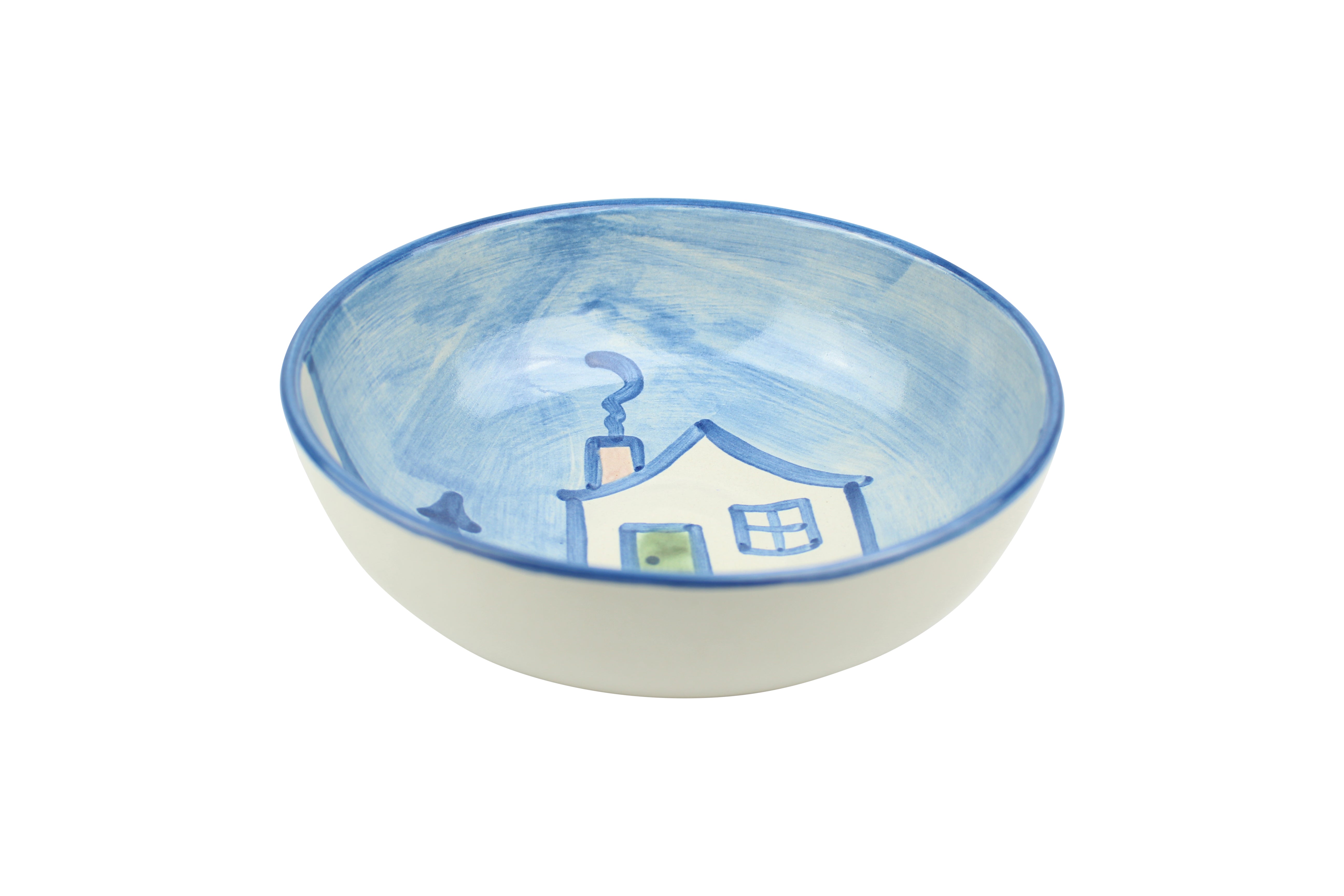 Medium Serving Bowl - Winter Cottage