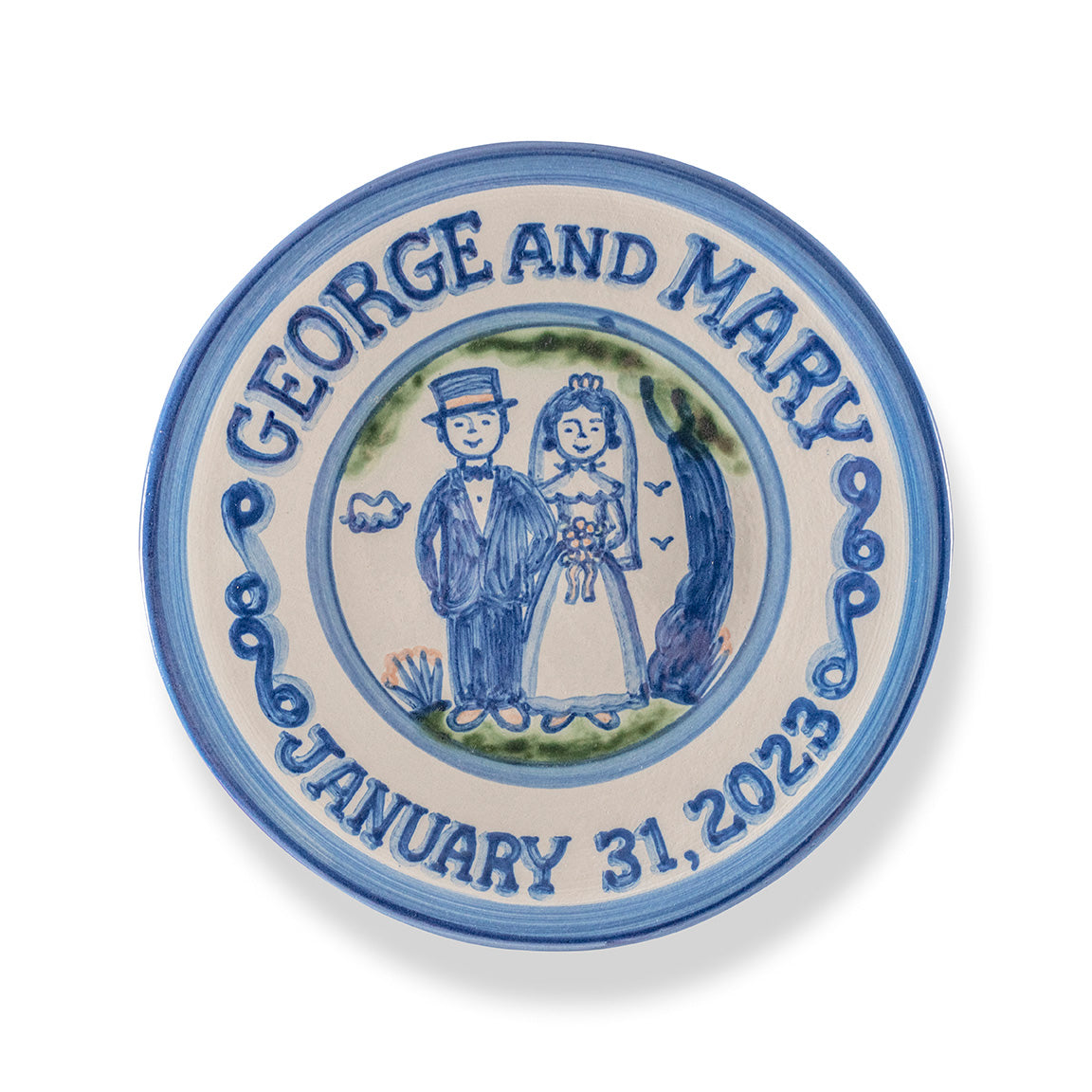 Personalized Wedding Plate