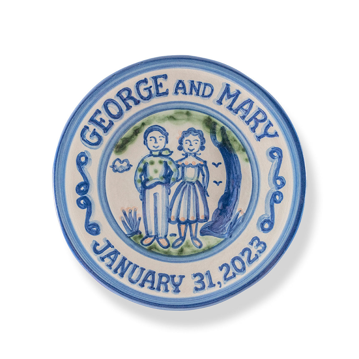 Personalized Wedding Plate