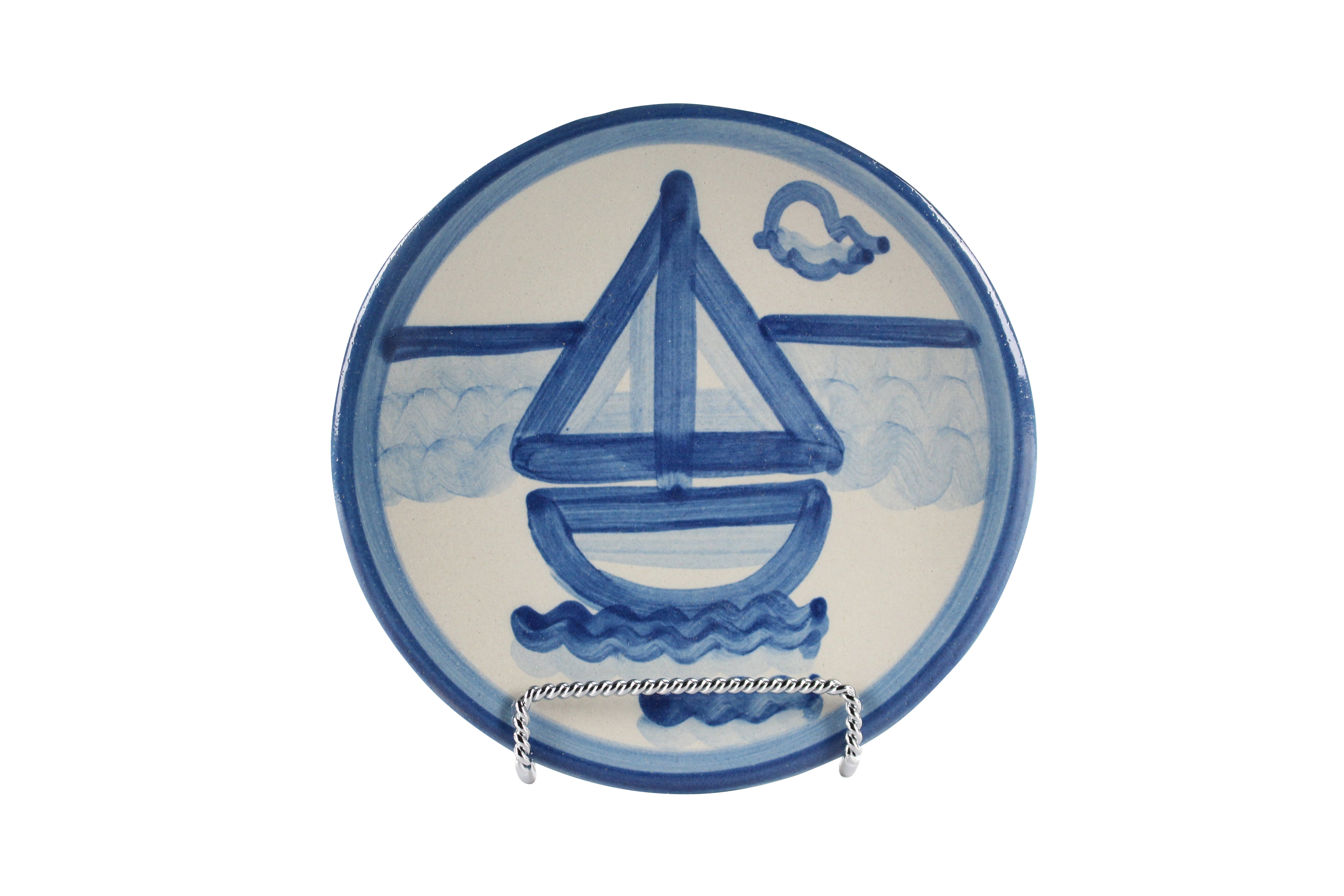 6" Bread Plate - Sailboat