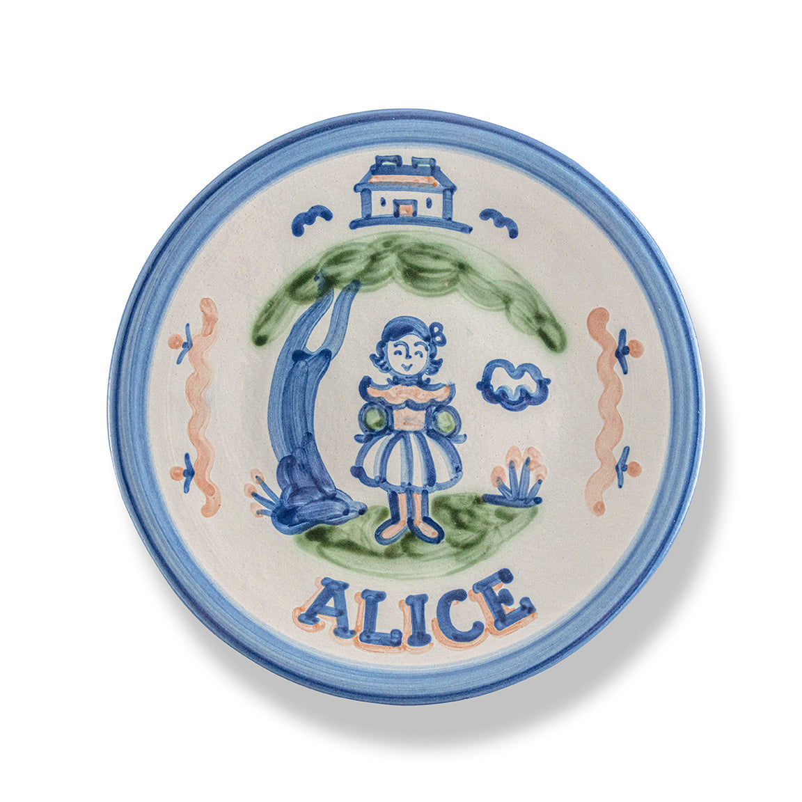 Personalized Children's Plate - One Line