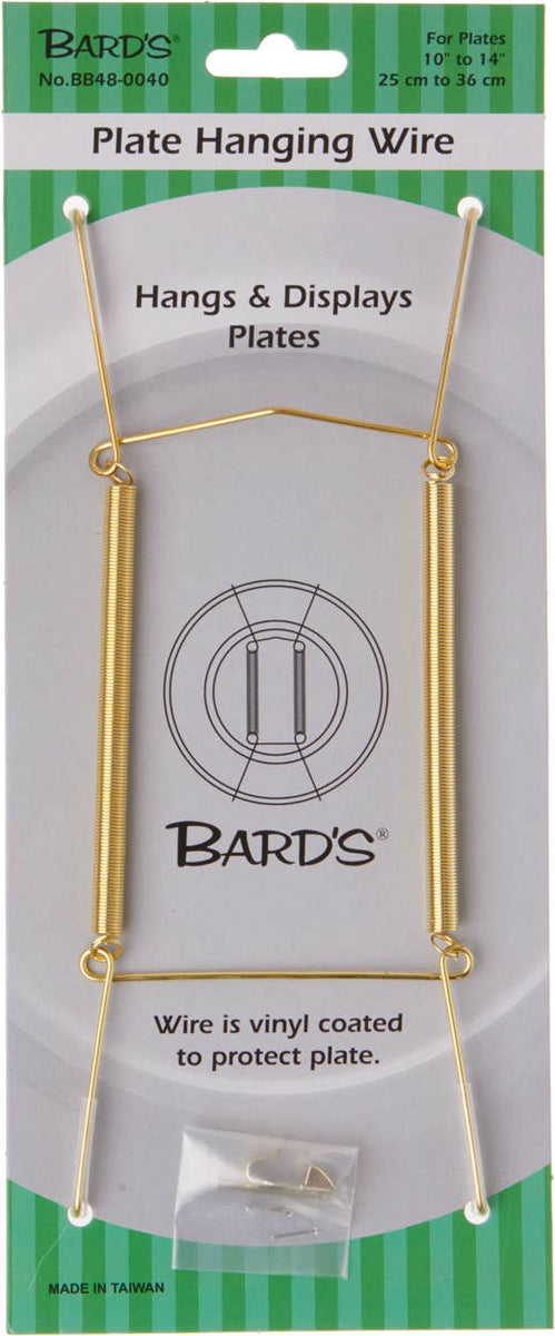 Large Wall Mount Plate Hanger in Gold