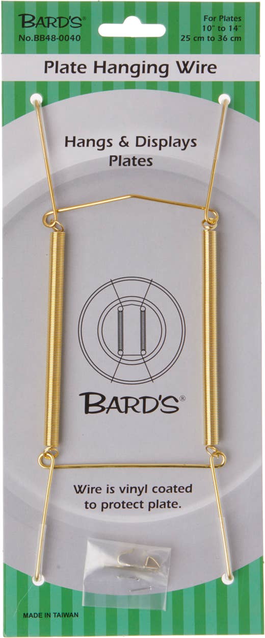 Large Wall Mount Plate Hanger in Gold