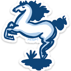 Blue Horse Magnet