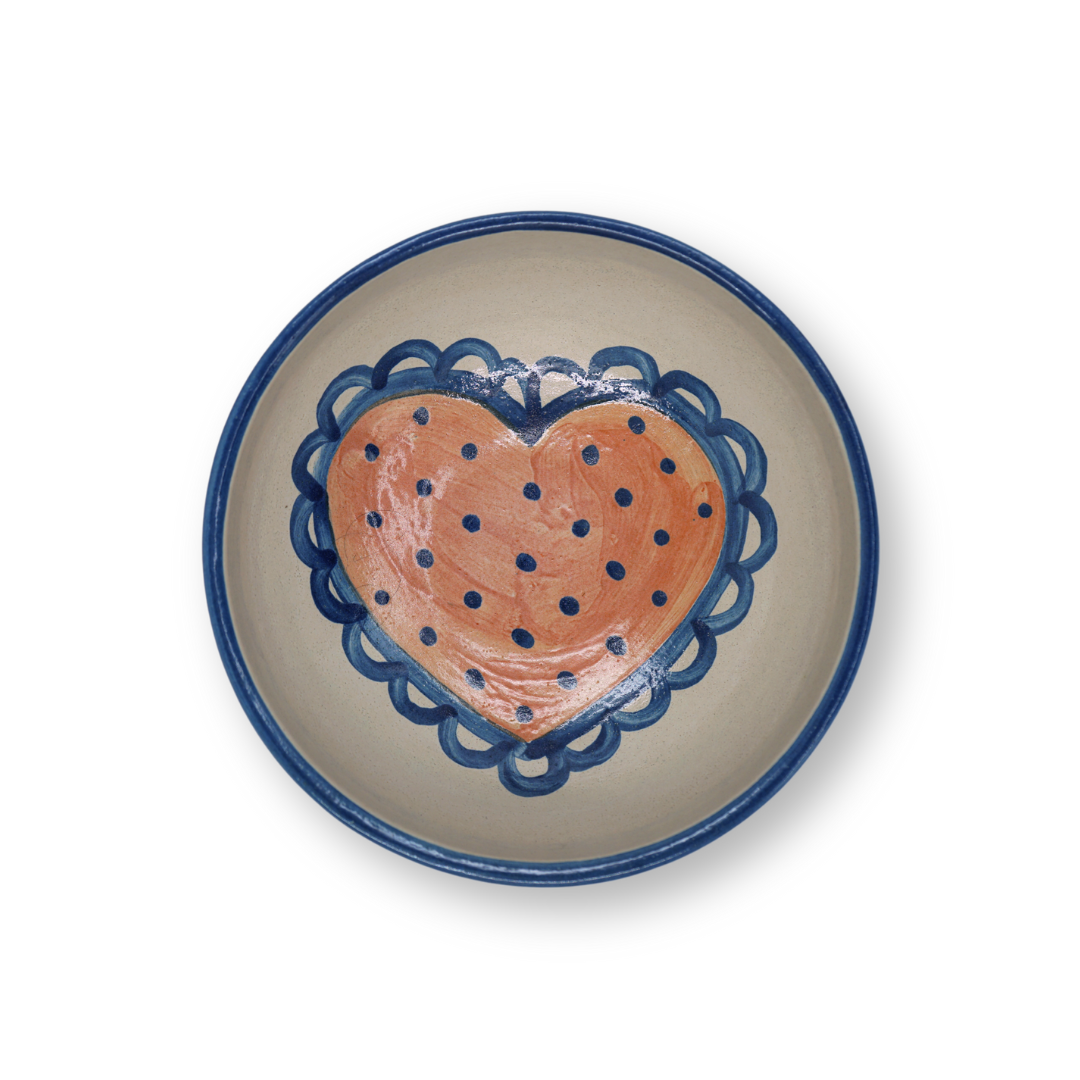 Medium Serving Bowl - Doily Heart