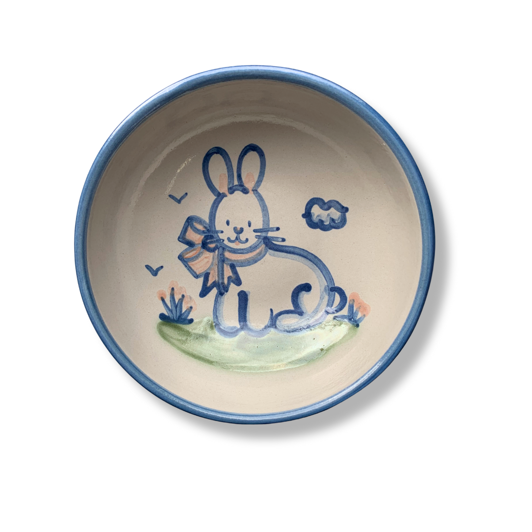Cereal Bowl - Bunny Bow