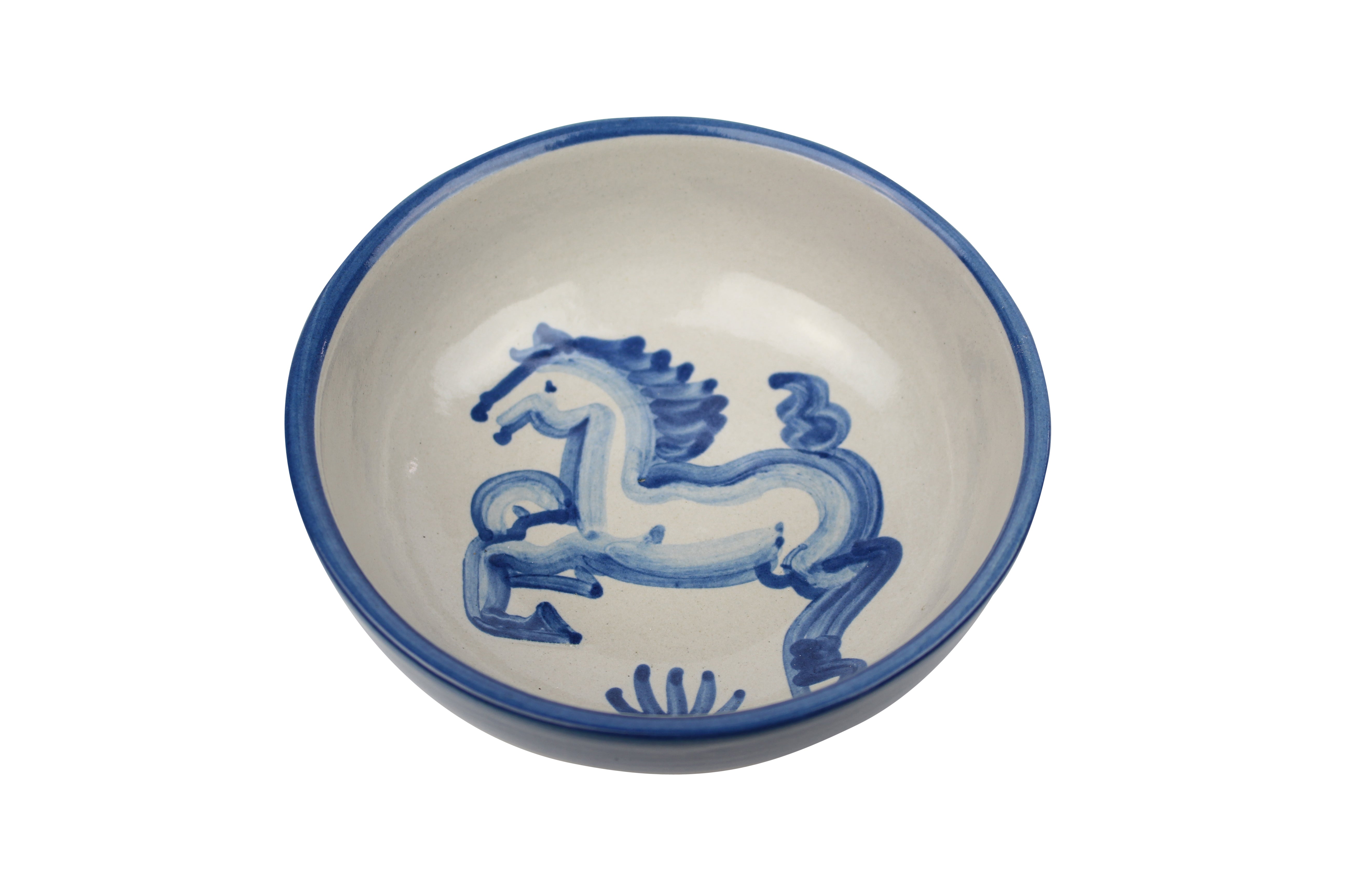 Cereal Bowl - Blue Horse - SECOND