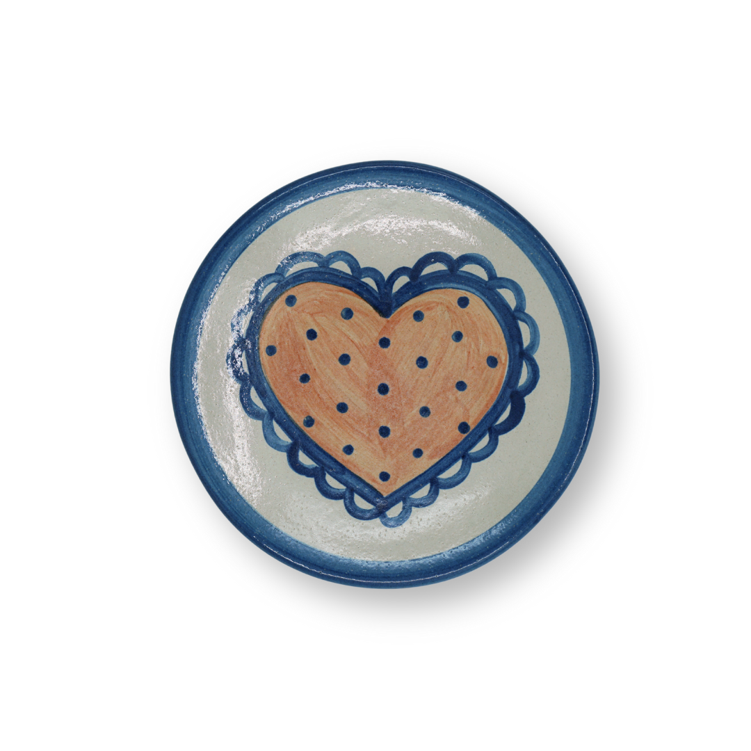 Bread and Butter Plate - Doily Heart