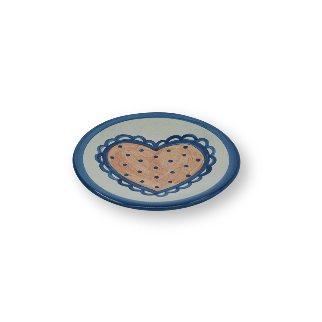 Bread and Butter Plate - Doily Heart