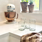Recycled Handblown Tumbler: Large, Set of 4