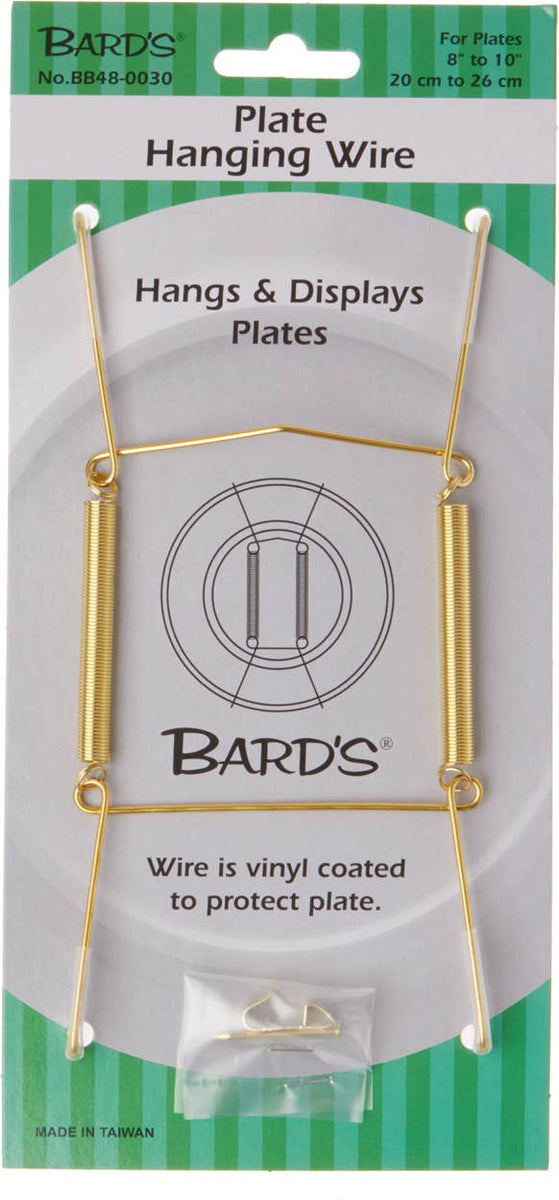 Medium Wall Mount Plate Hanger in Gold