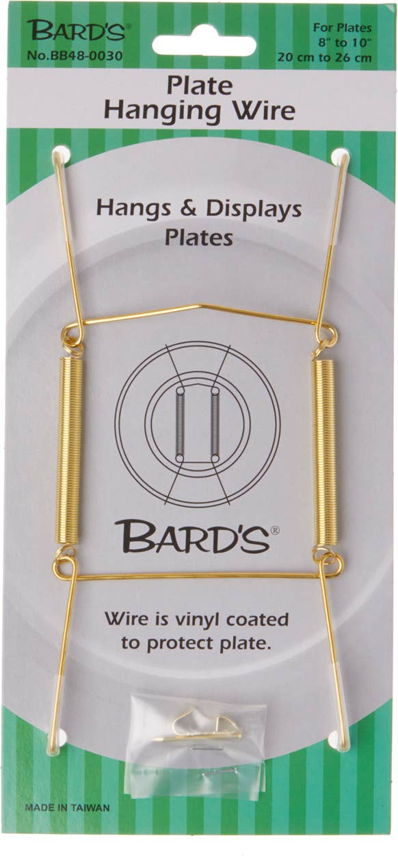Medium Wall Mount Plate Hanger in Gold