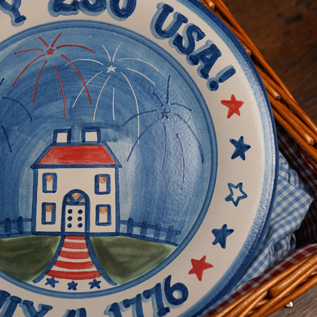 "Happy 250th USA" Serving Plate
