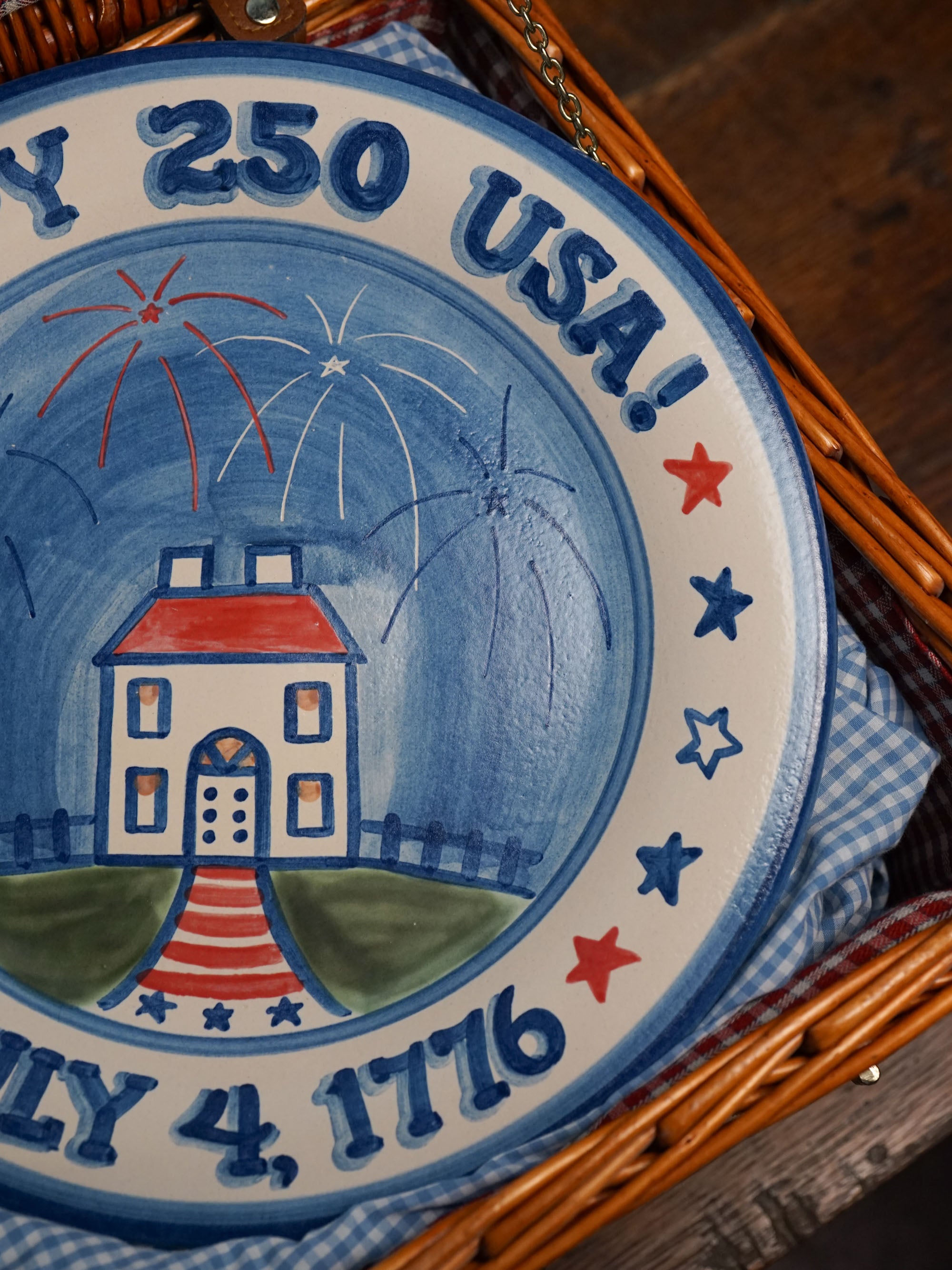 "Happy 250th USA" Serving Plate
