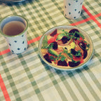 Forget-Me-Not Pasta Plate in Green