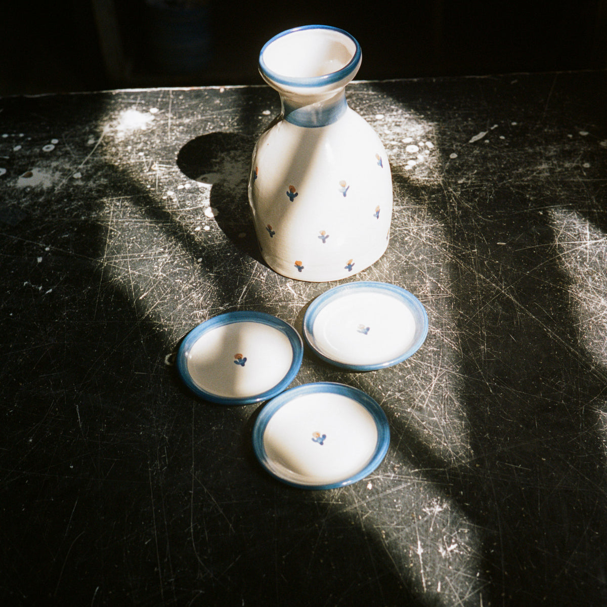 Forget-Me-Not Coaster in Blue