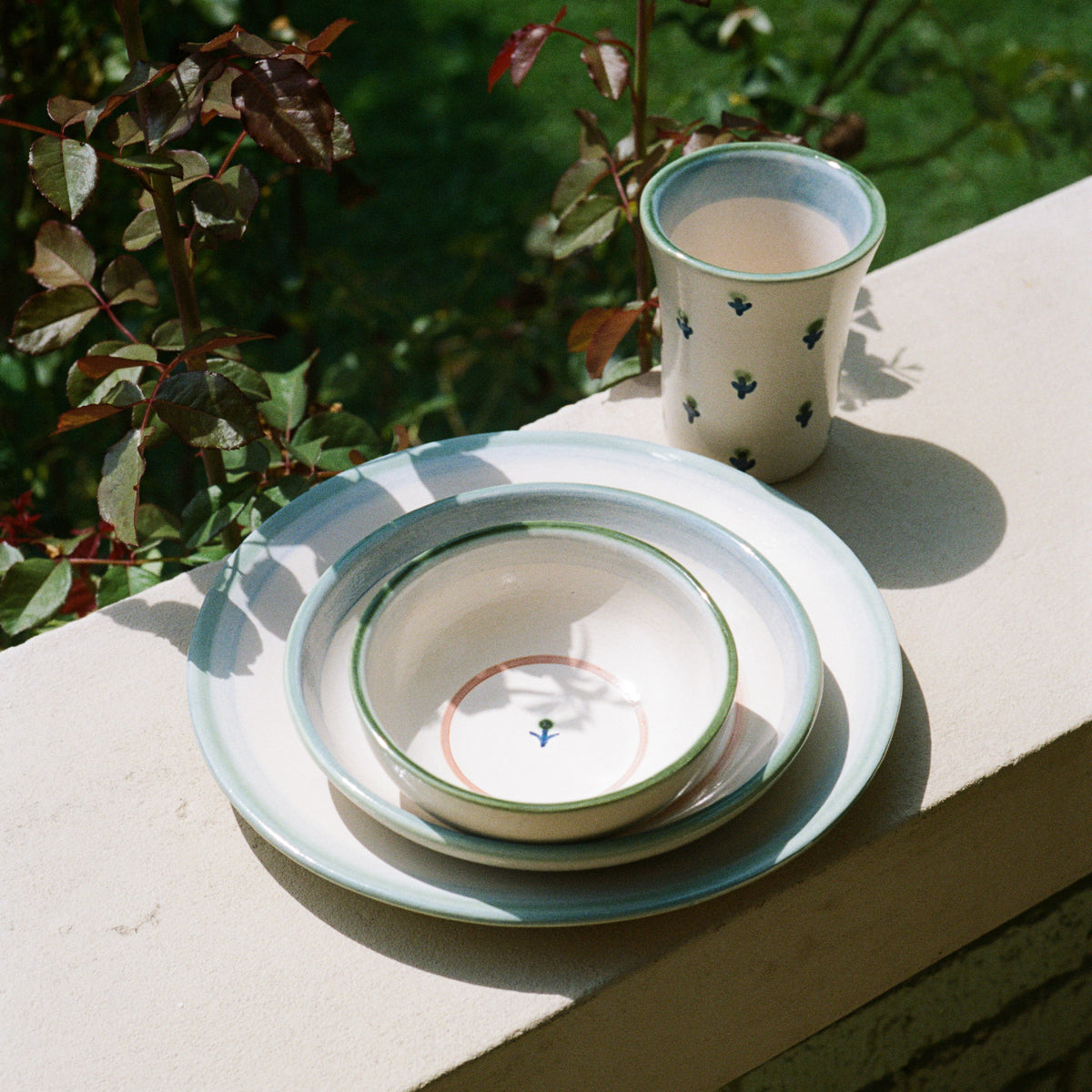 Forget-me-not 4-Piece Dinnerware Set
